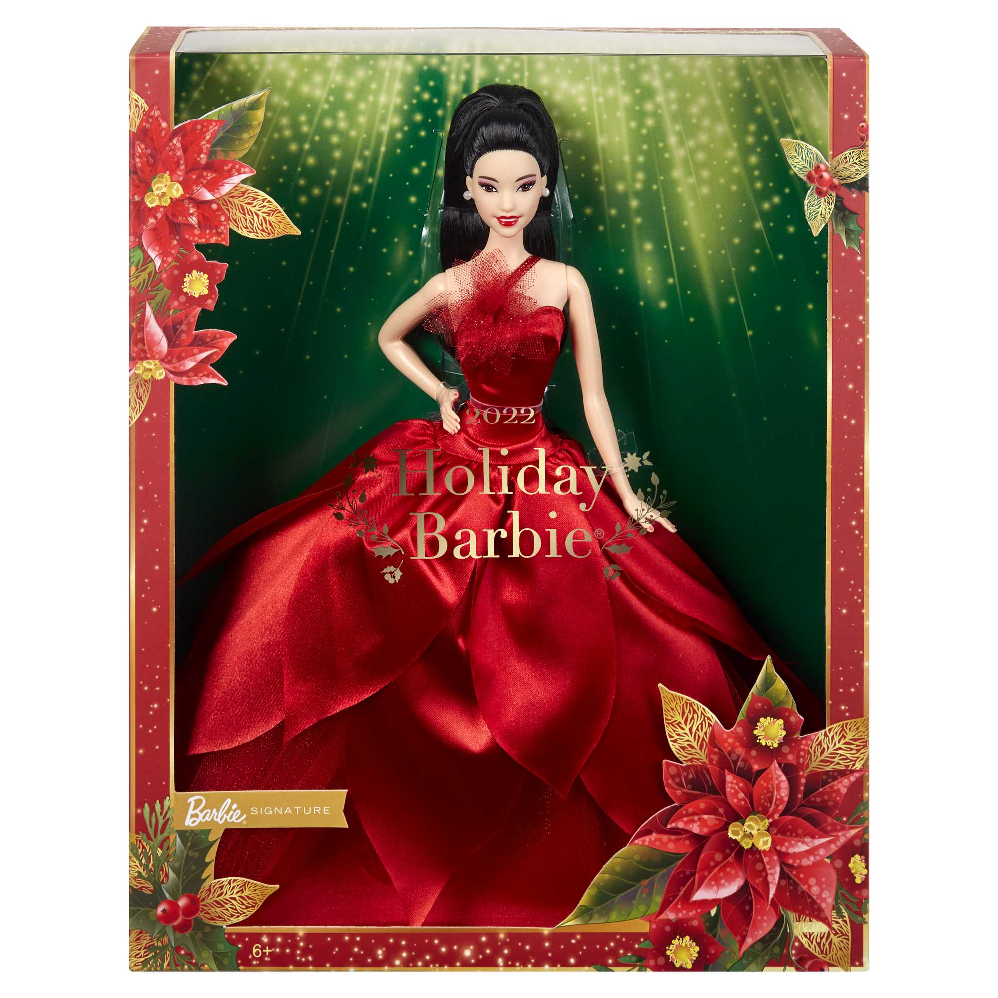 Barbie Signature 2022 Holiday Barbie Collector Doll, Black Hair - Image 6