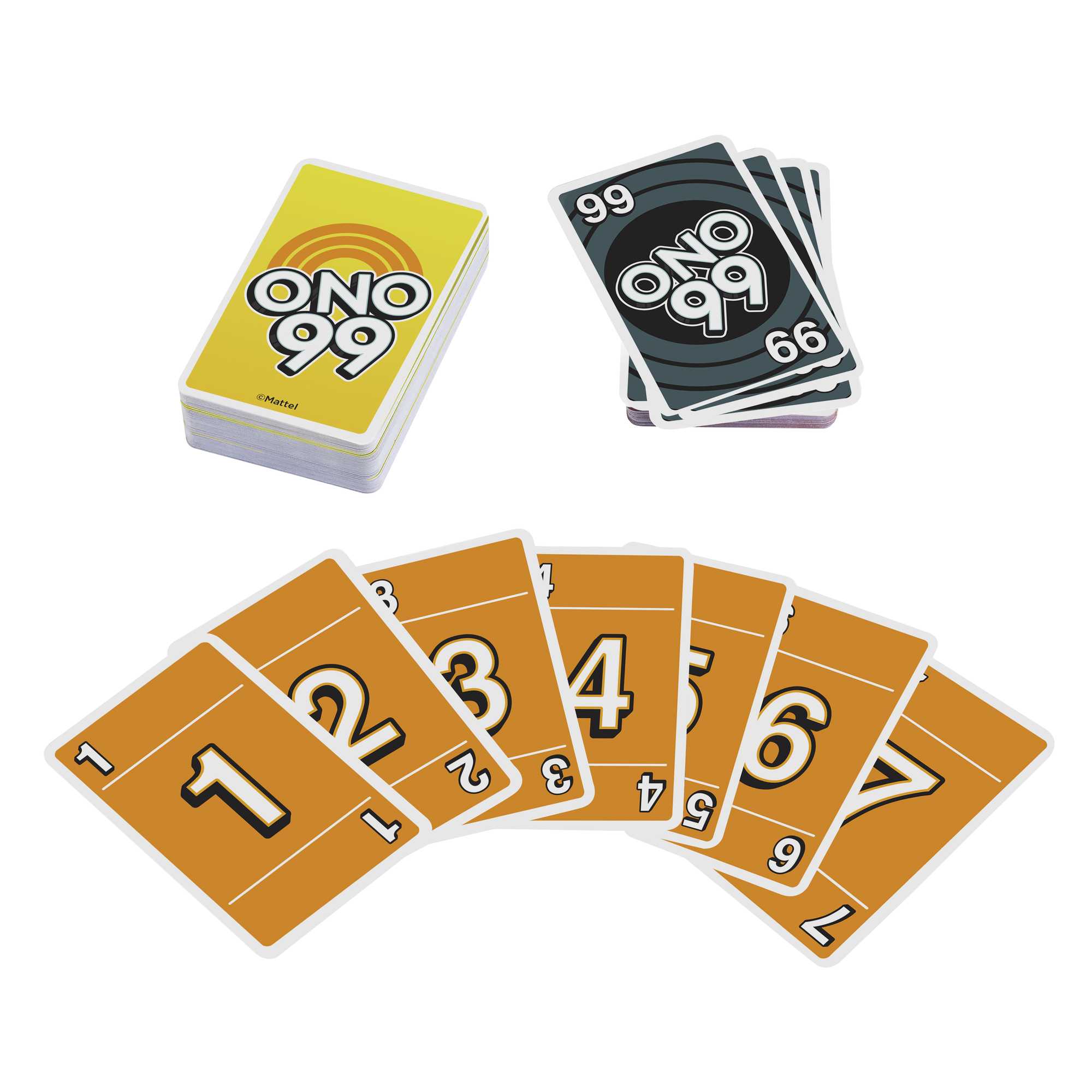 Mattel Games 3 Card Game Pack - UNO, Phase 10, Ono 99 in Storage Tin Box - Image 3
