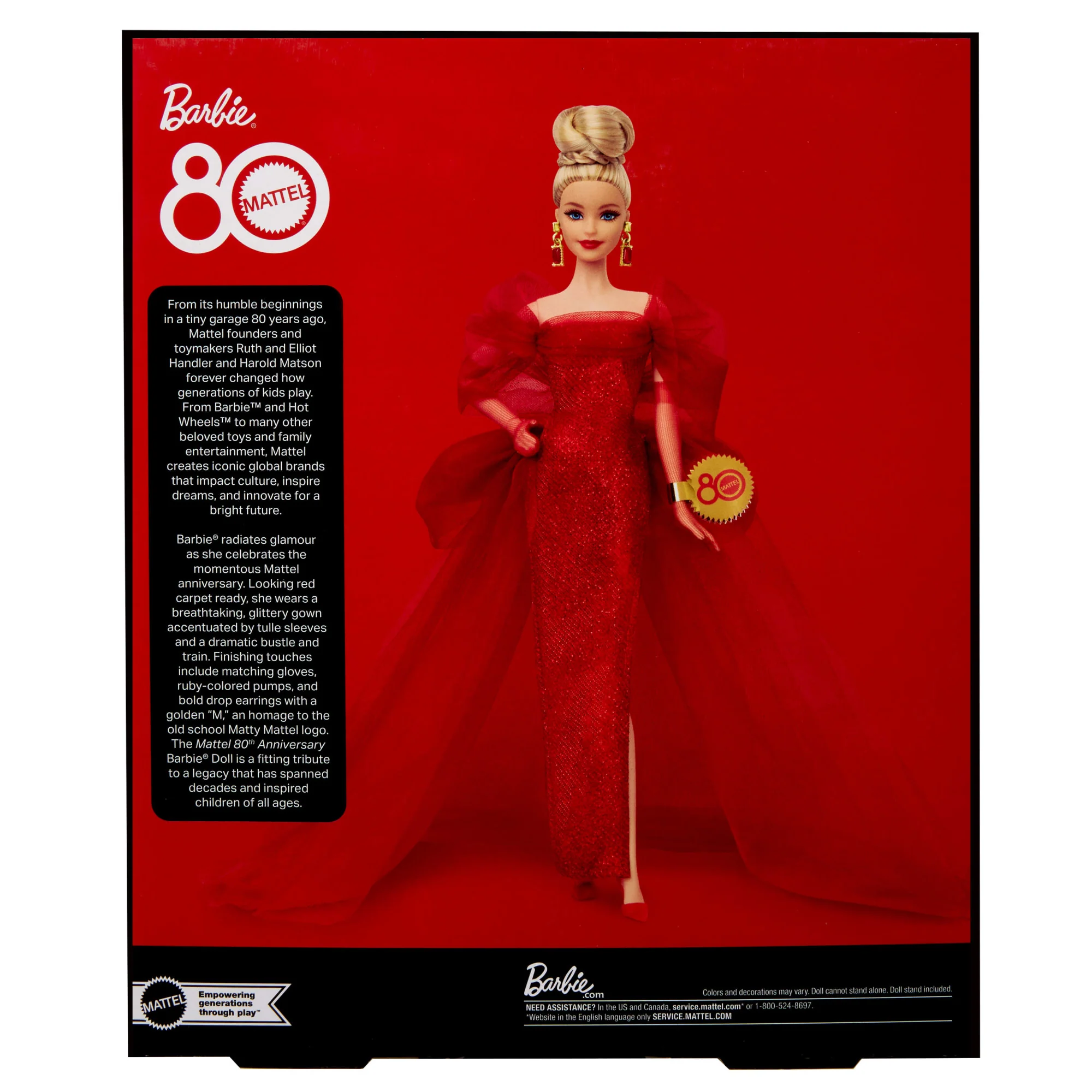 Barbie® 80 Eanniversaire de Mattel Poupée - Image 6