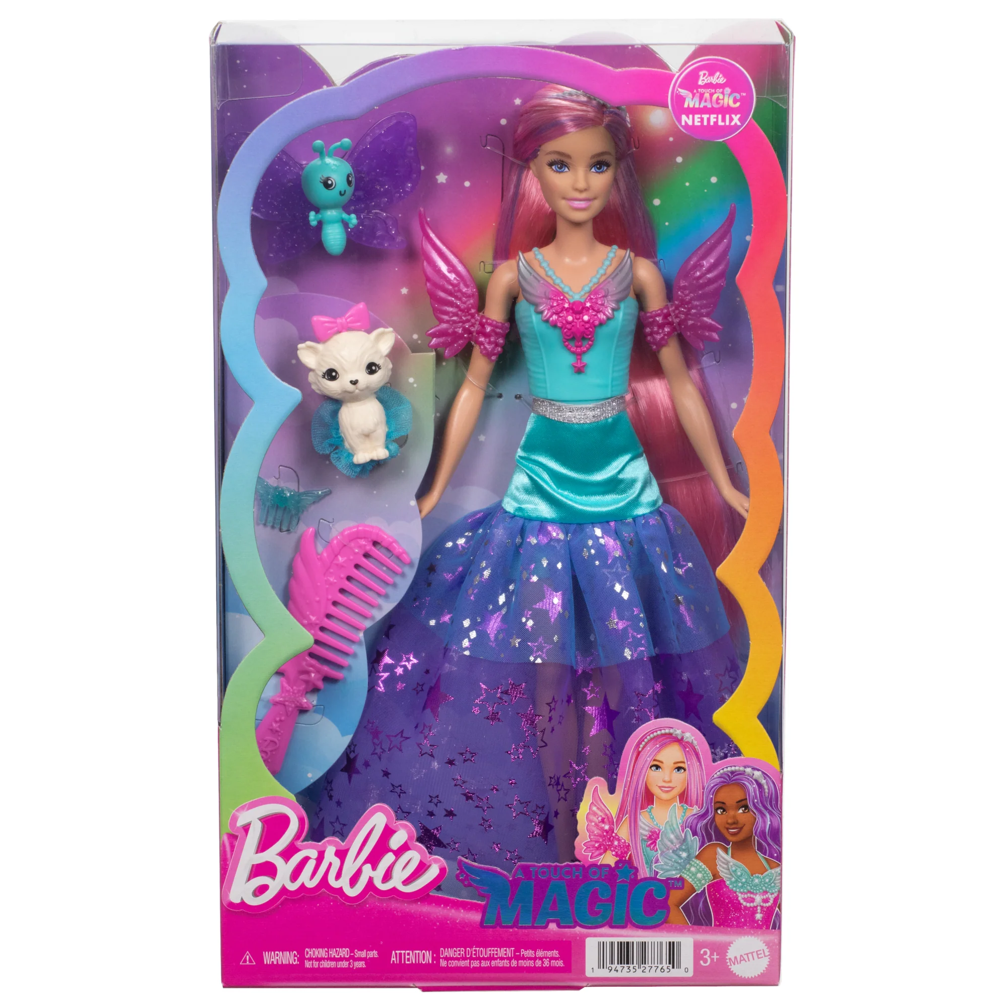 Barbie Doll With 2 Fantasy Pets, Barbie “Malibu” From Barbie A Touch Of Magic - Image 5