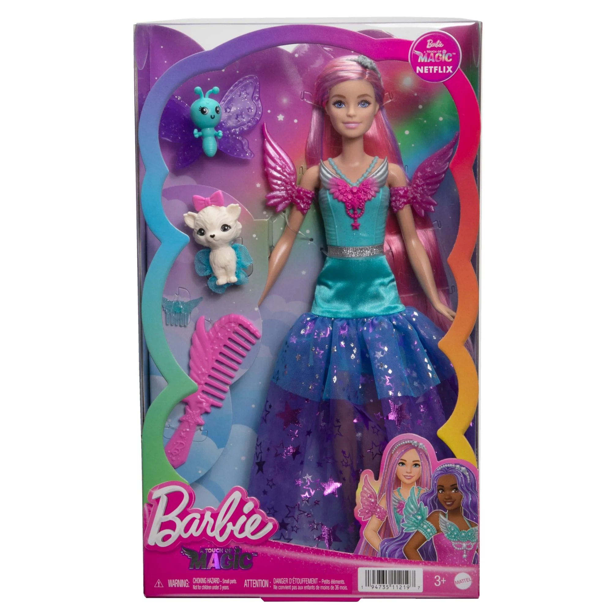 Barbie-A Touch Of Magic-Malibu-Poupée Avec 2 Animaux Féeriques - Image 6