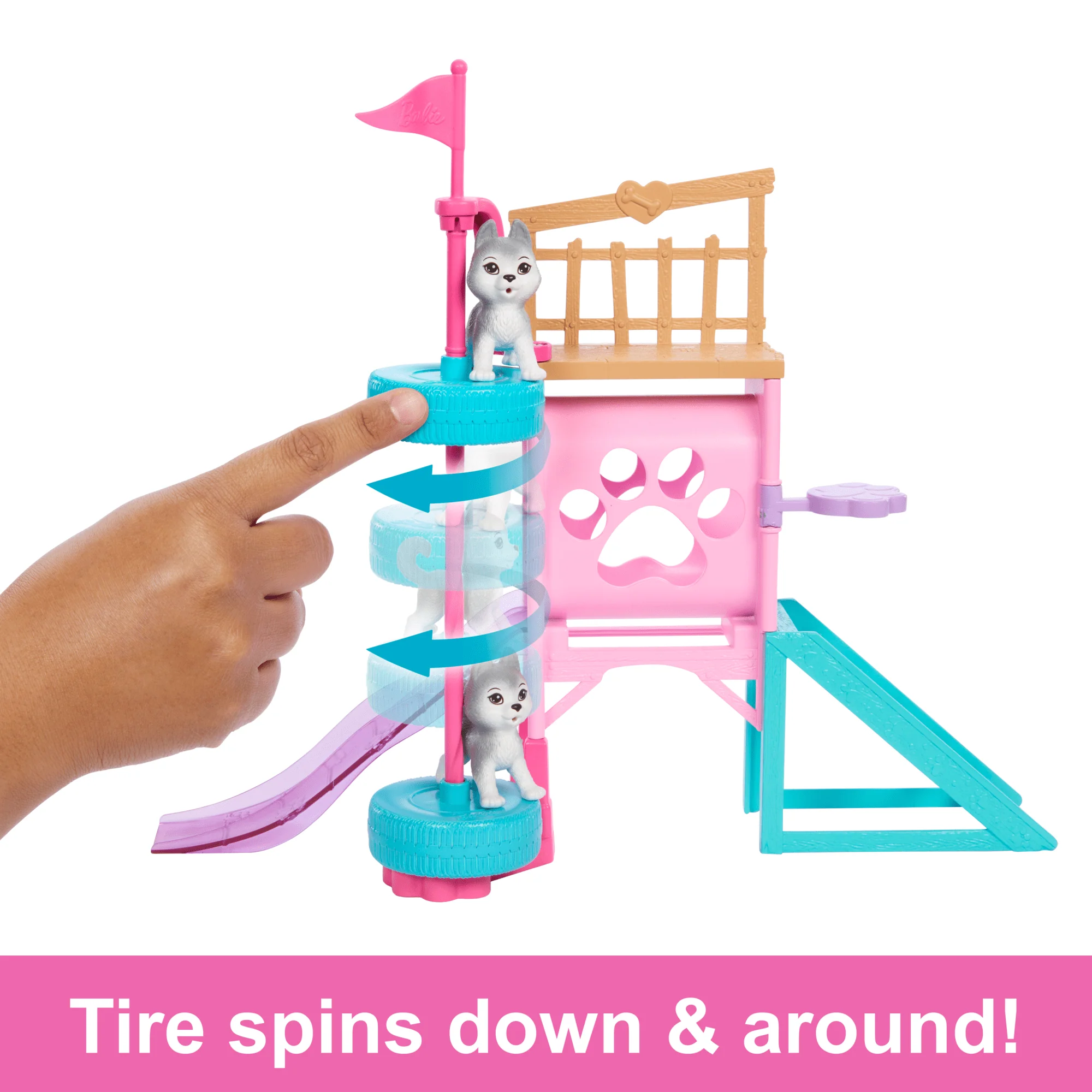 Barbie And Stacie To The Rescue Puppy Playground Playset With Doll, 3 Pet Dog Figures & Accessories - Image 3