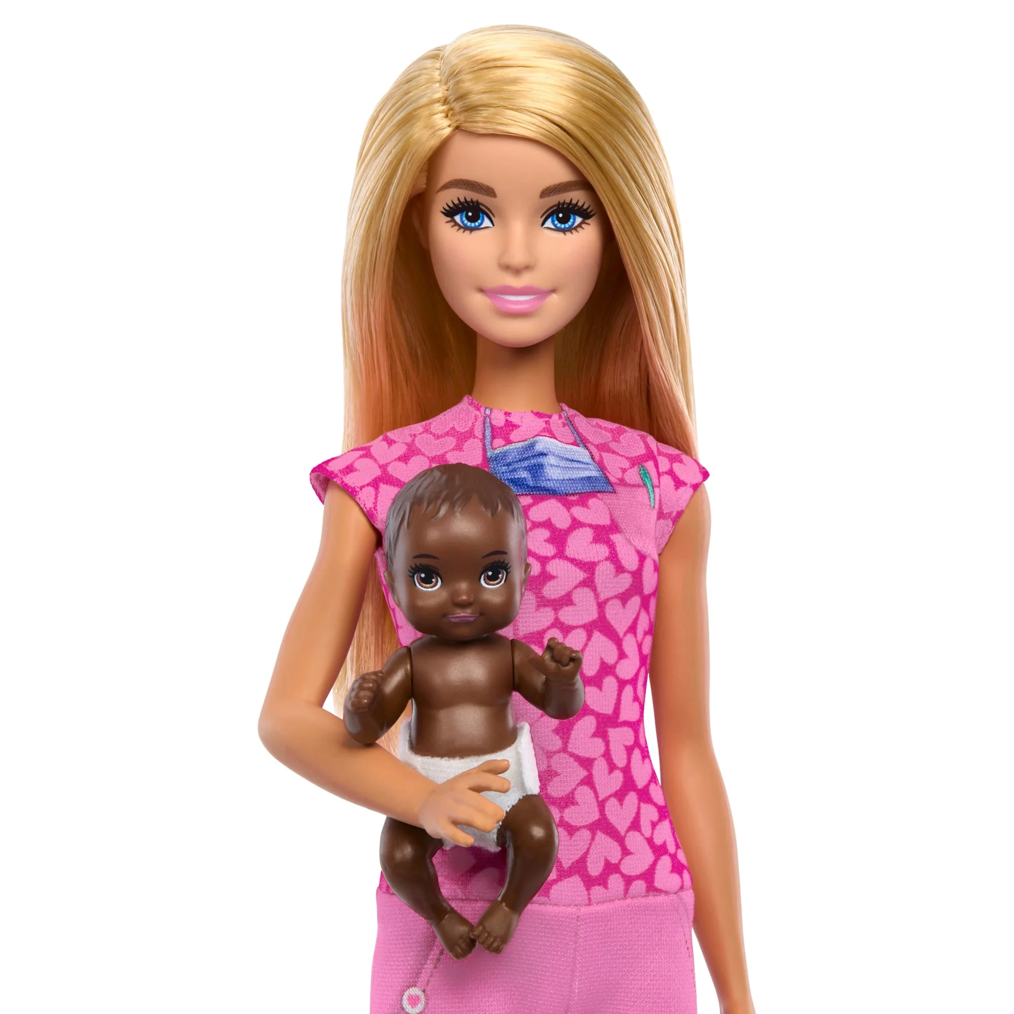 Barbie Baby Doctor Doll With Blonde Fashion Doll, 1 Baby Doll, Furniture & Accessories - Image 3