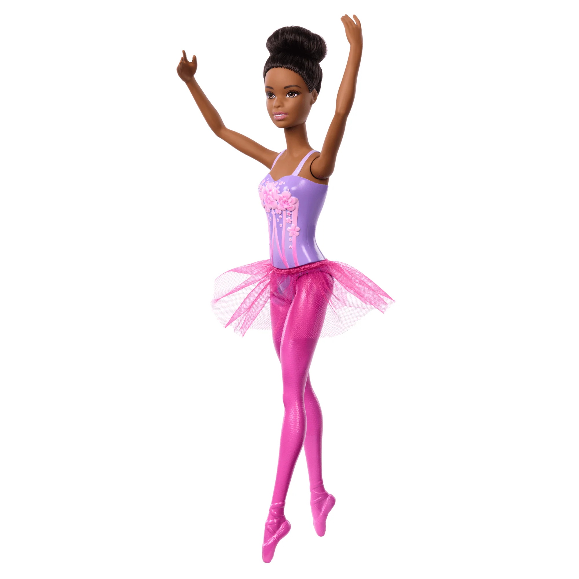 Barbie Ballerina Doll, Brunette Fashion Doll Wearing Purple Removable Tutu - Image 3