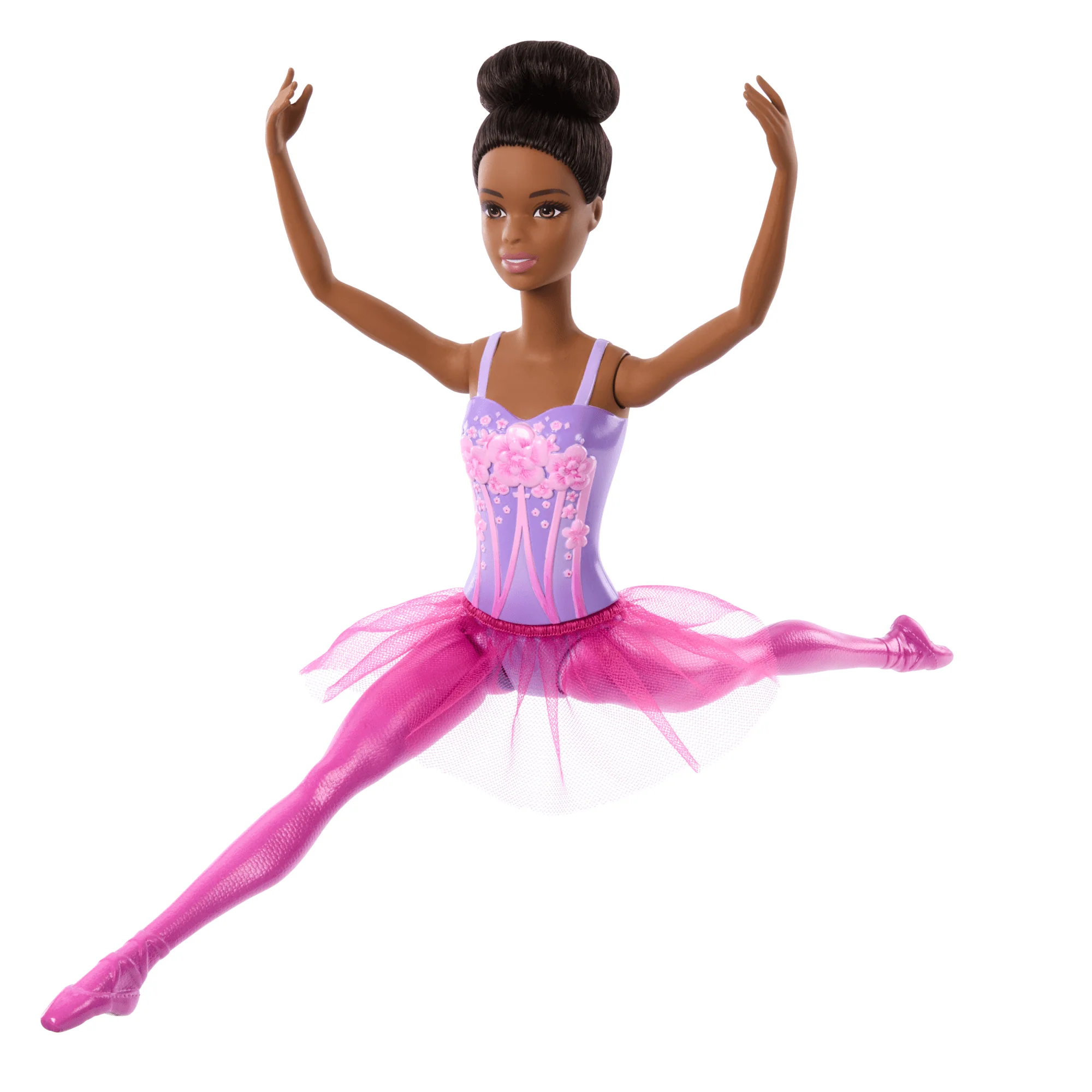 Barbie Ballerina Doll, Brunette Fashion Doll Wearing Purple Removable Tutu - Image 4