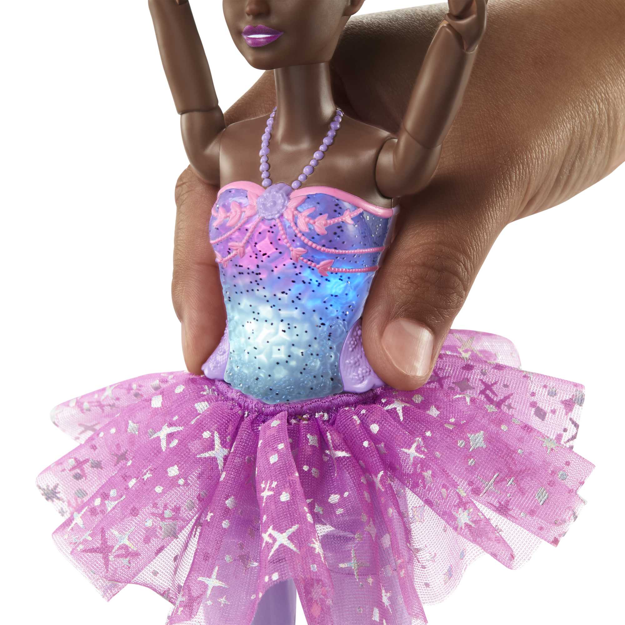 Barbie®-Ballerine Lumières Scintillantes-Poupée Cheveux Noirs - Image 3