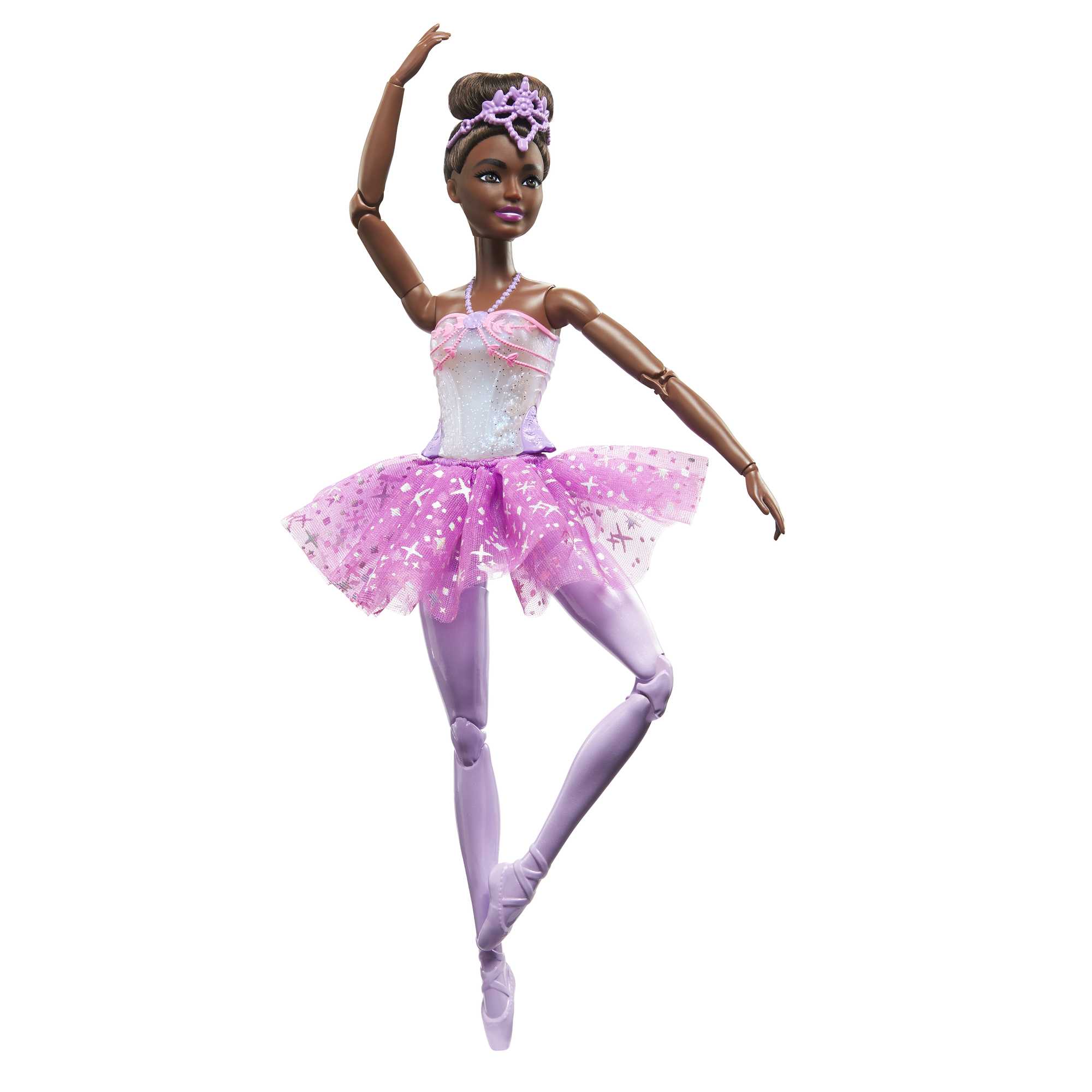 Barbie®-Ballerine Lumières Scintillantes-Poupée Cheveux Noirs - Image 4