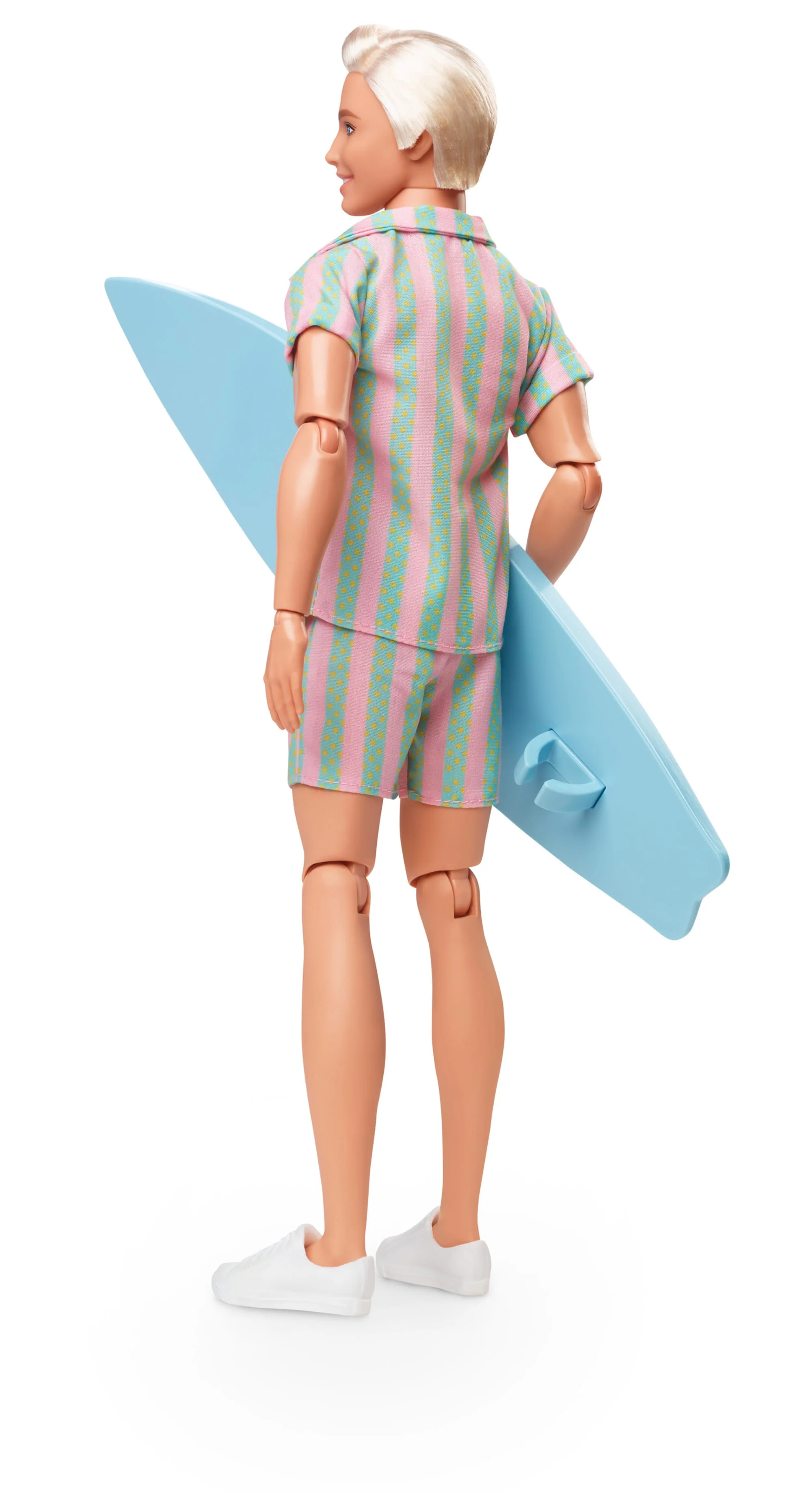 Barbie Film Ken Poupée, Tenue de Plage à Rayures Pastel - Image 4