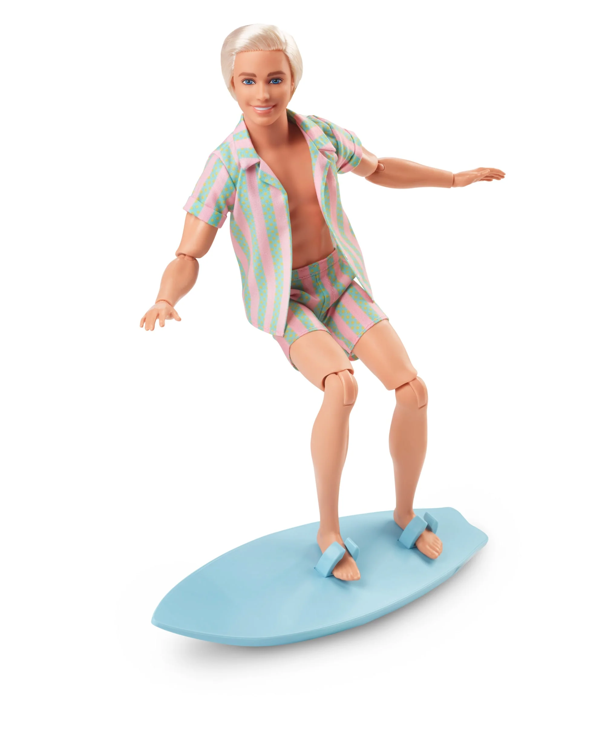 Barbie Film Ken Poupée, Tenue de Plage à Rayures Pastel - Image 5