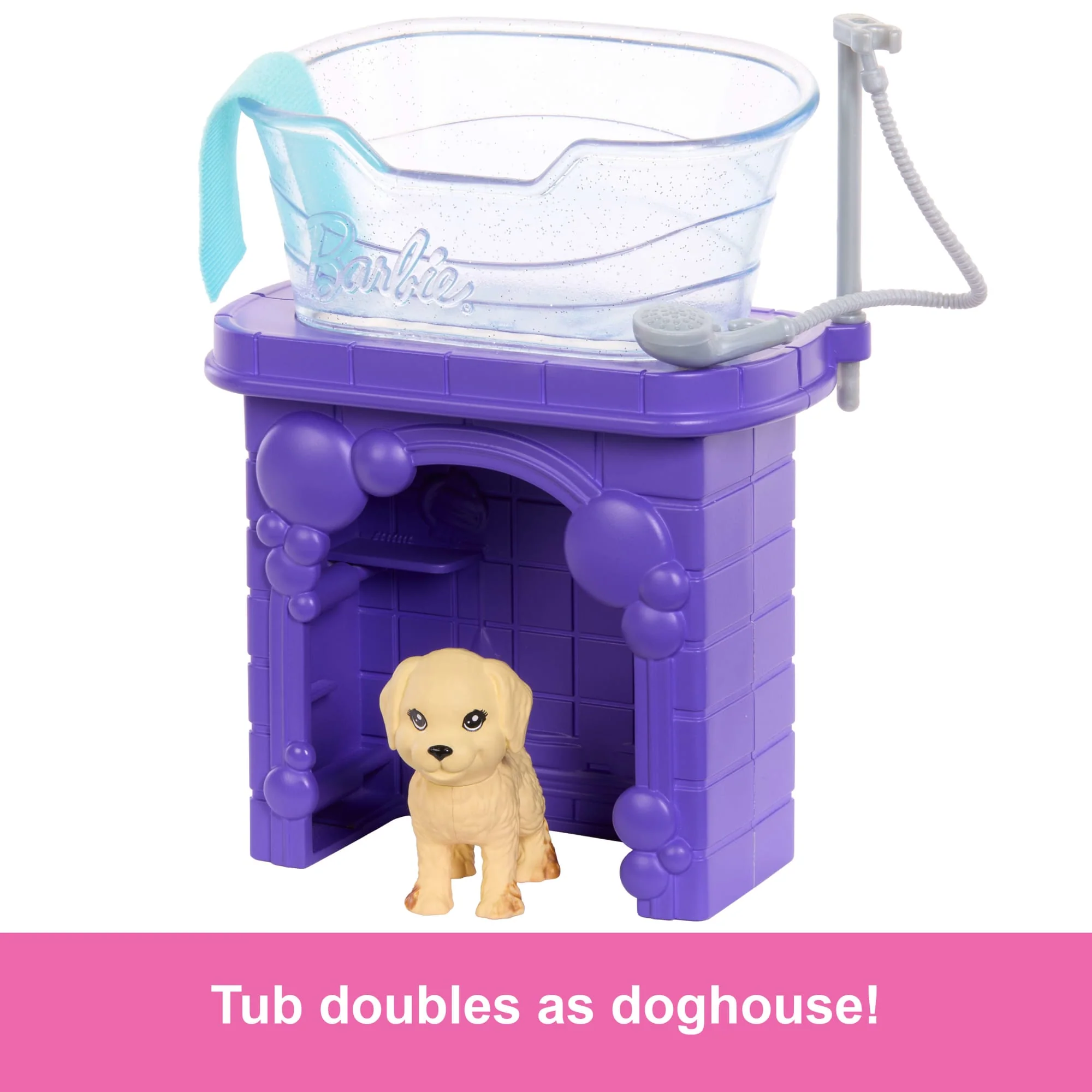 Barbie World Paw Spa Playset With Wash And Groom Stations, 3 Pets, & Styling.Accessories - Image 4
