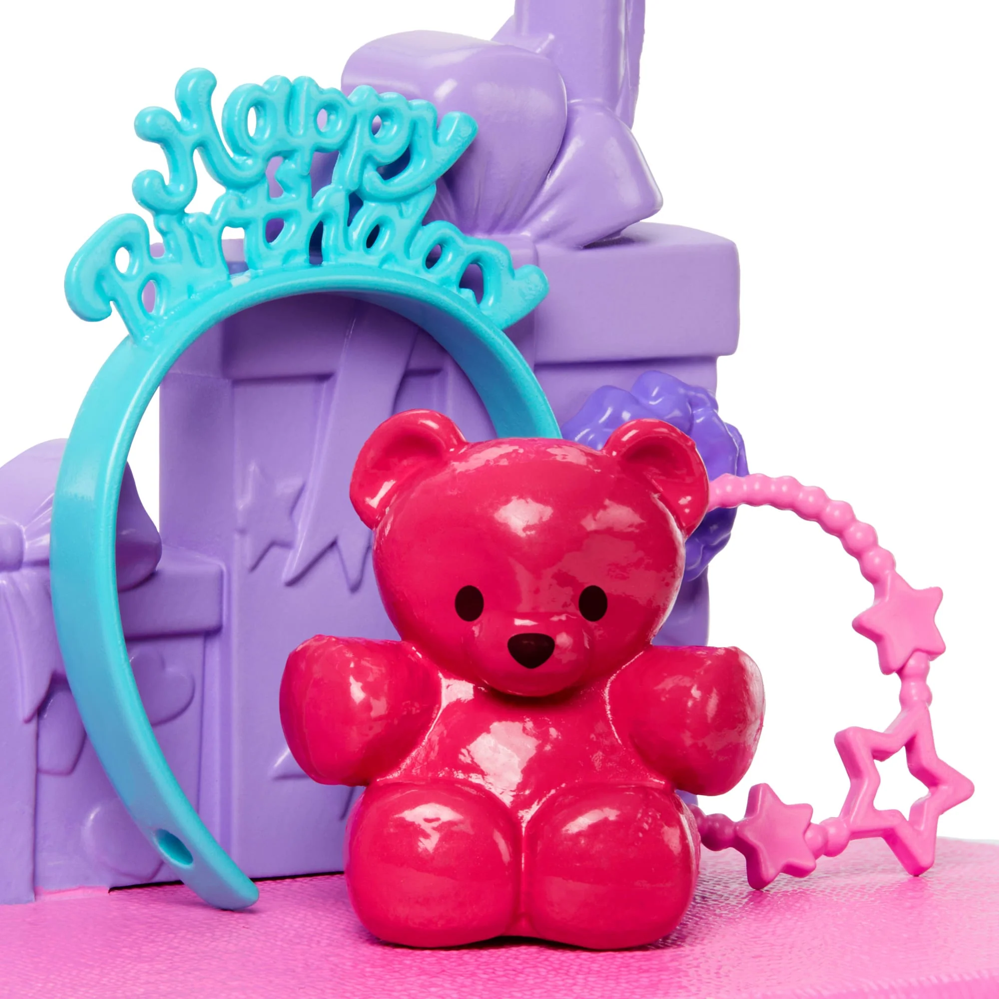 Barbie World Birthday Party Set With Doll Accessories including Cake, Presents, & Sticker Sheet - Image 4