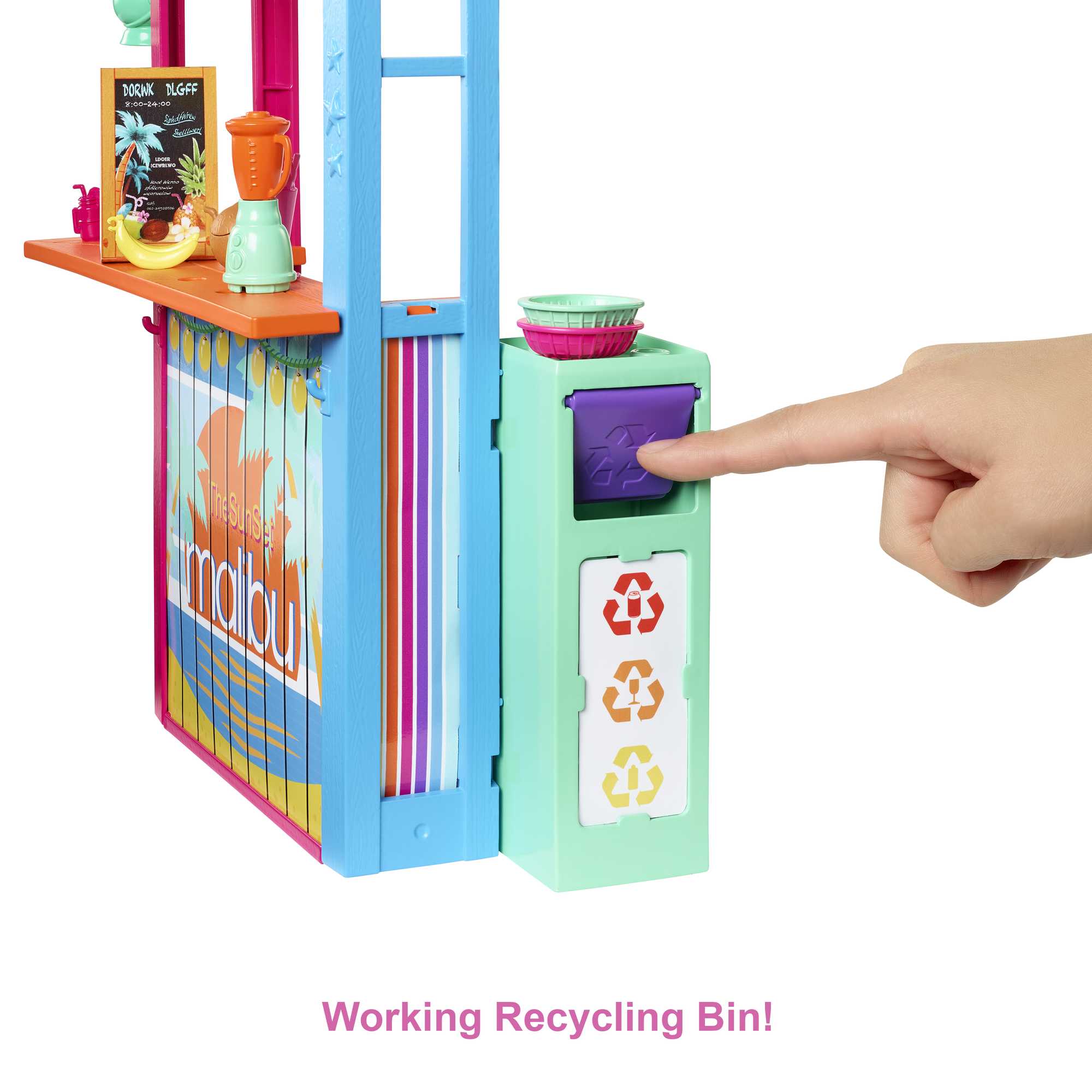 Barbie Loves The Ocean Beach Shack Playset, Made From Recycled Plastics - Image 4