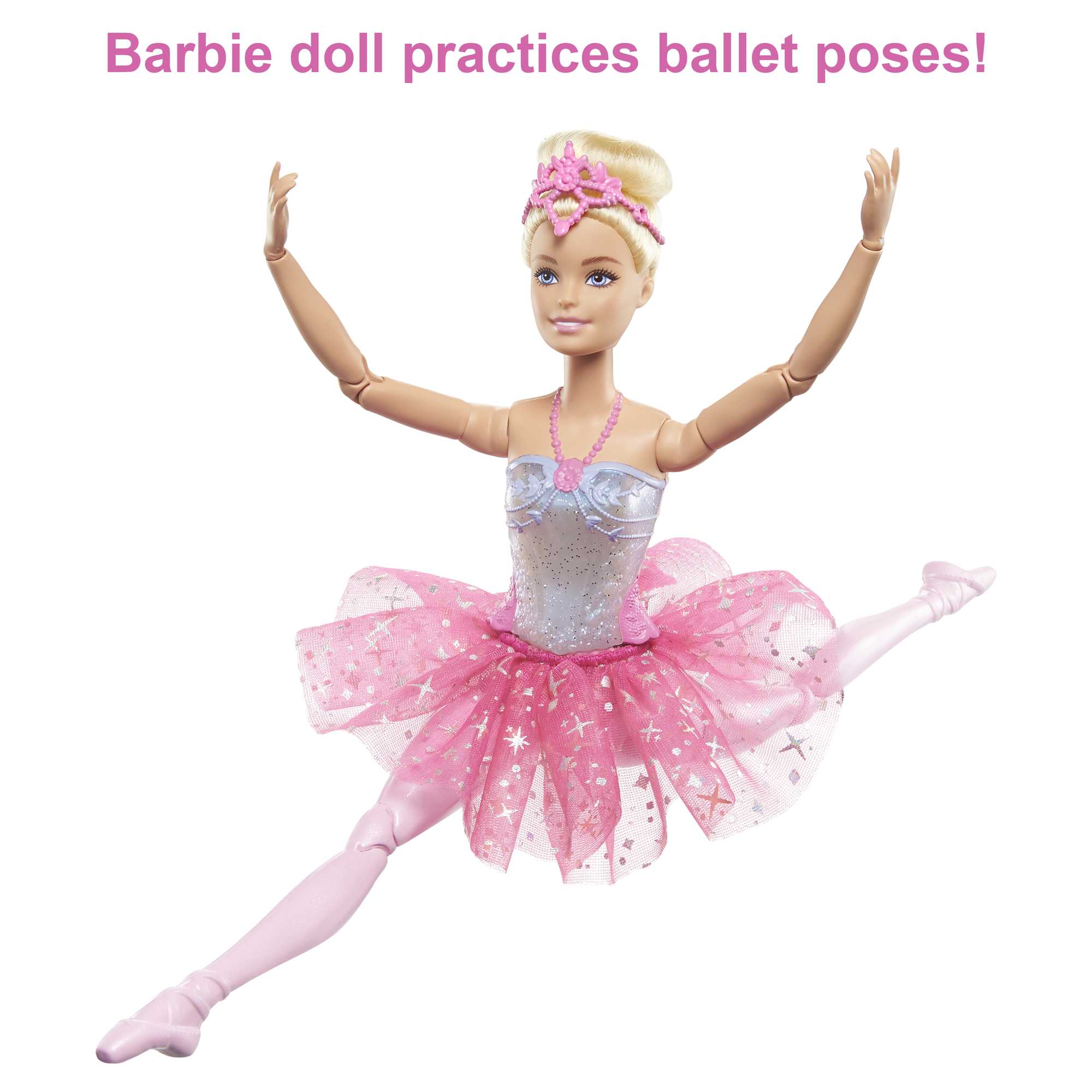 Barbie Dreamtopia Twinkle Lights Ballerina Doll, Blonde With Light-Up Feature Wearing Headband & Tutu - Image 3