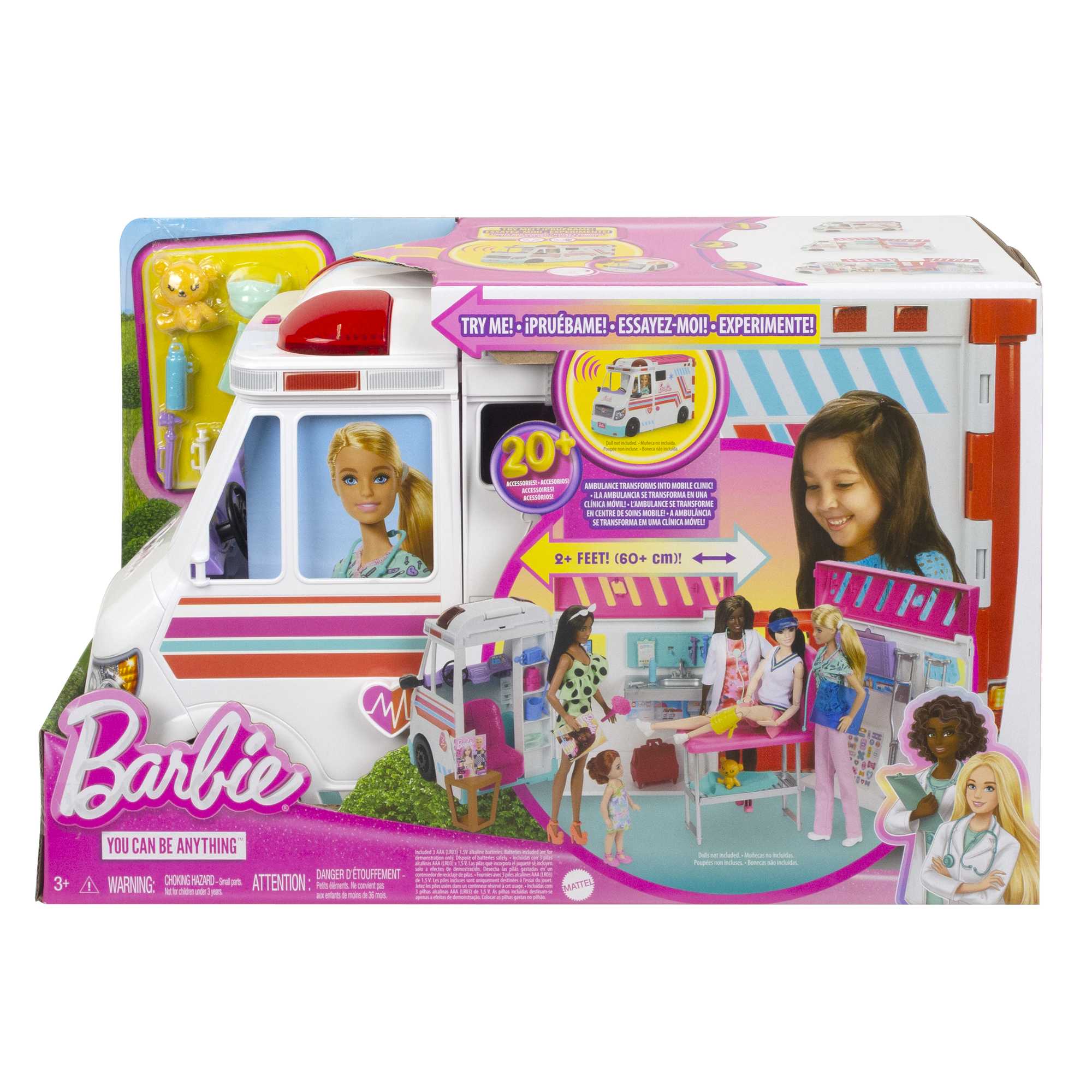 Barbie Toys, Transforming Ambulance And Clinic Playset, 20+ Accessories, Care Clinic - Image 6