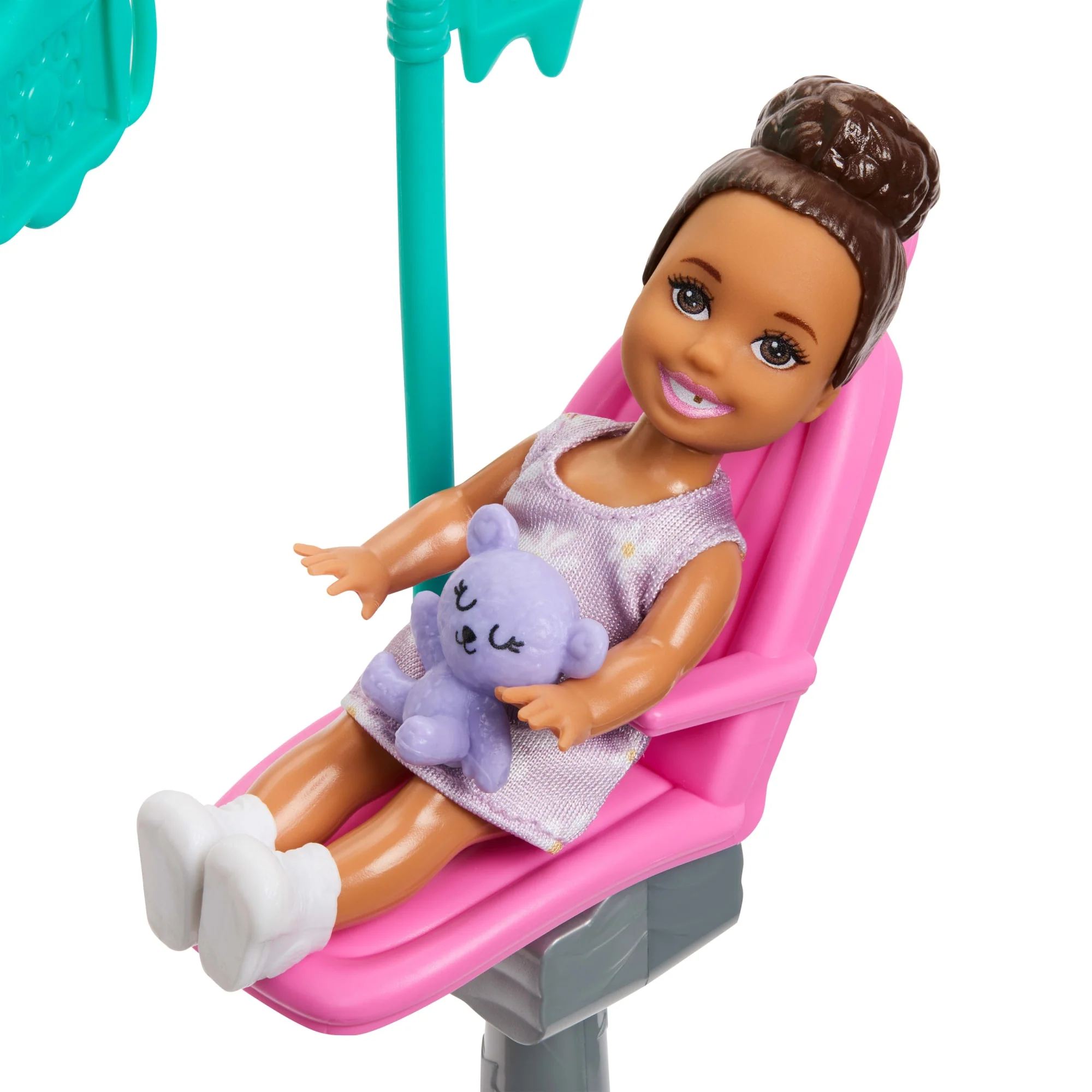 Barbie Careers Dentist Playset With Blonde Fashion Doll, Small Doll, Examination Chair & Accessories - Image 4