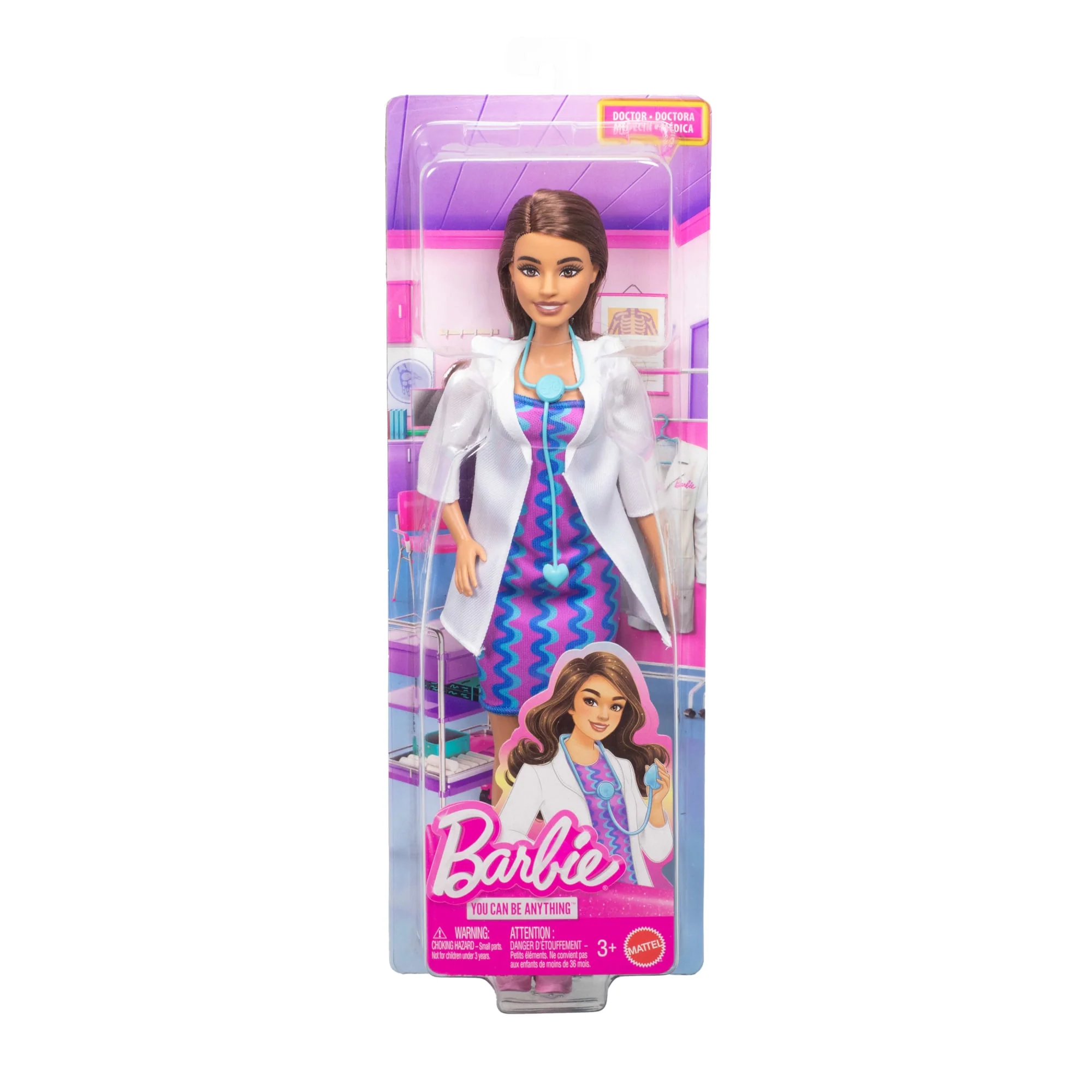 Barbie Careers Doctor Doll & Accessory, Fashion Doll Wearing Removable Look With Stethoscope - Image 6