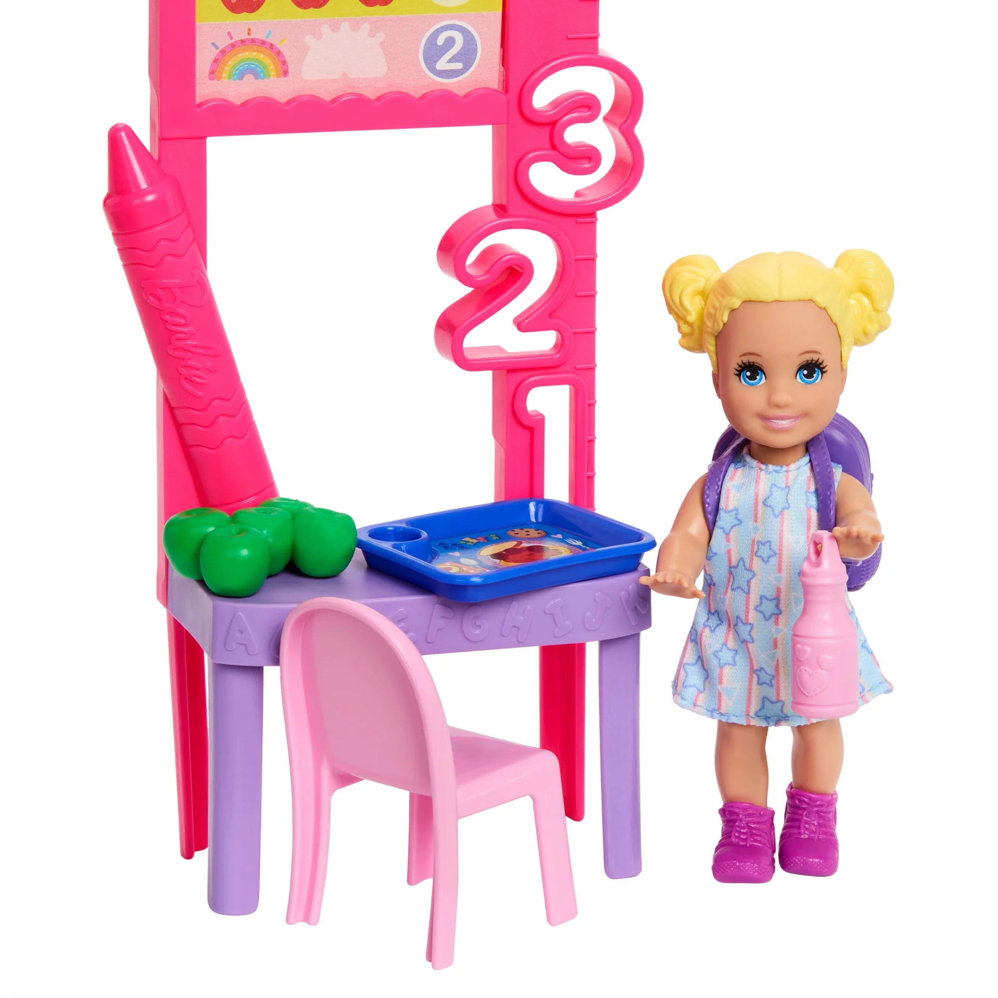 Barbie Careers Teacher Playset With Fashon Doll, Toddler Doll, Classroom Board & Accessories - Image 4