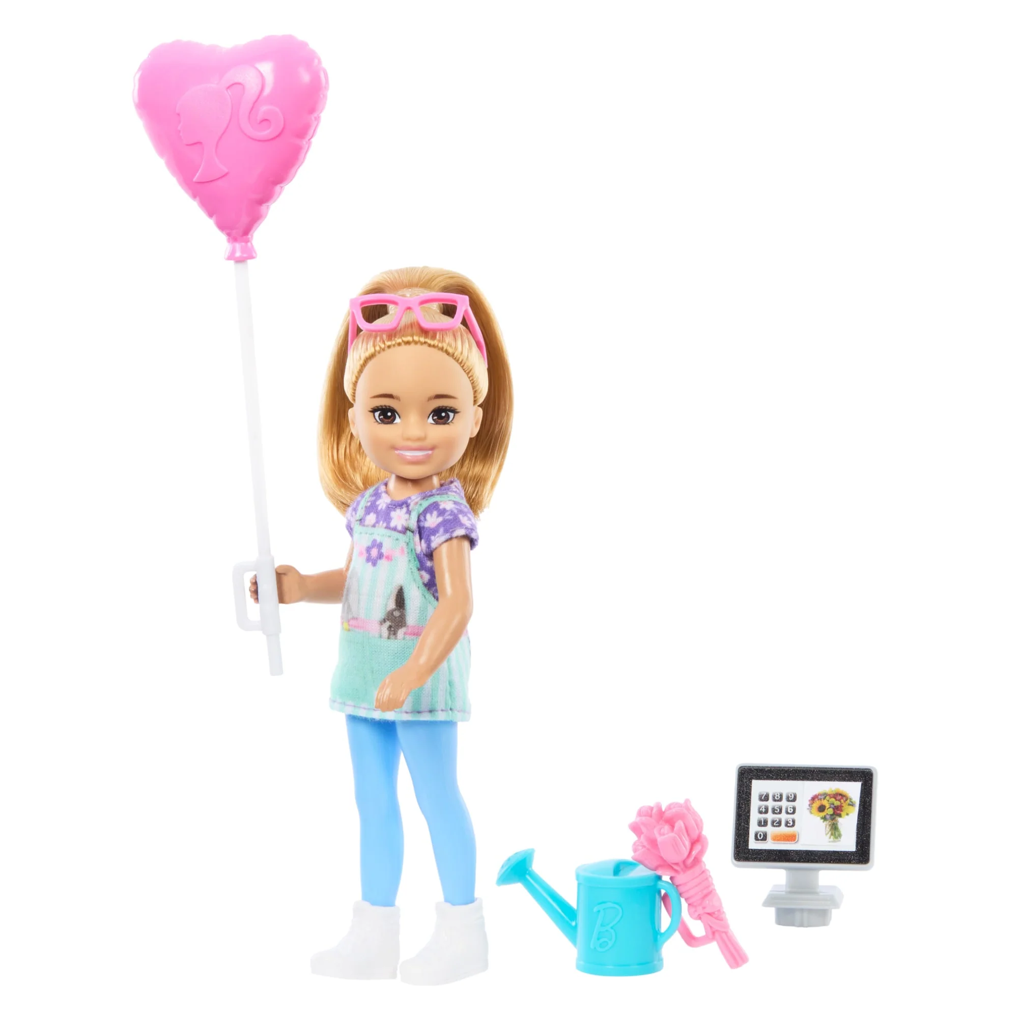 Barbie Chelsea Florist Doll & Accessories Set, Career-Themed Blonde Small Doll - Image 4