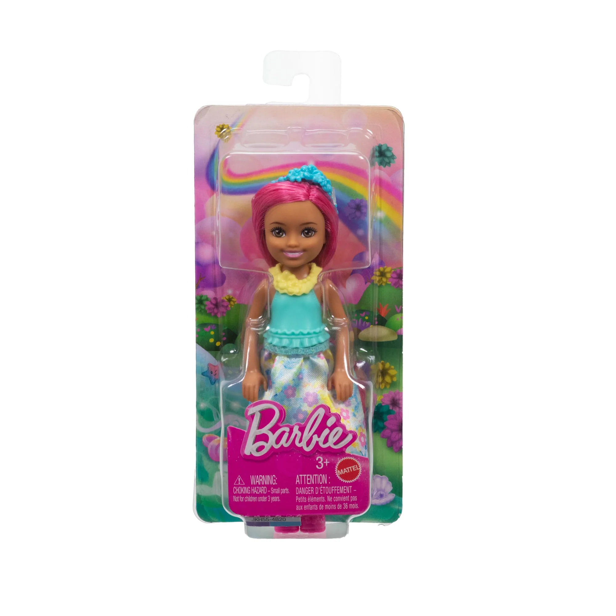 Barbie Chelsea Royal Small Doll With Pink Hair, Removable Skirt, Shoes & Hair Accessory, 6-Inch - Image 6