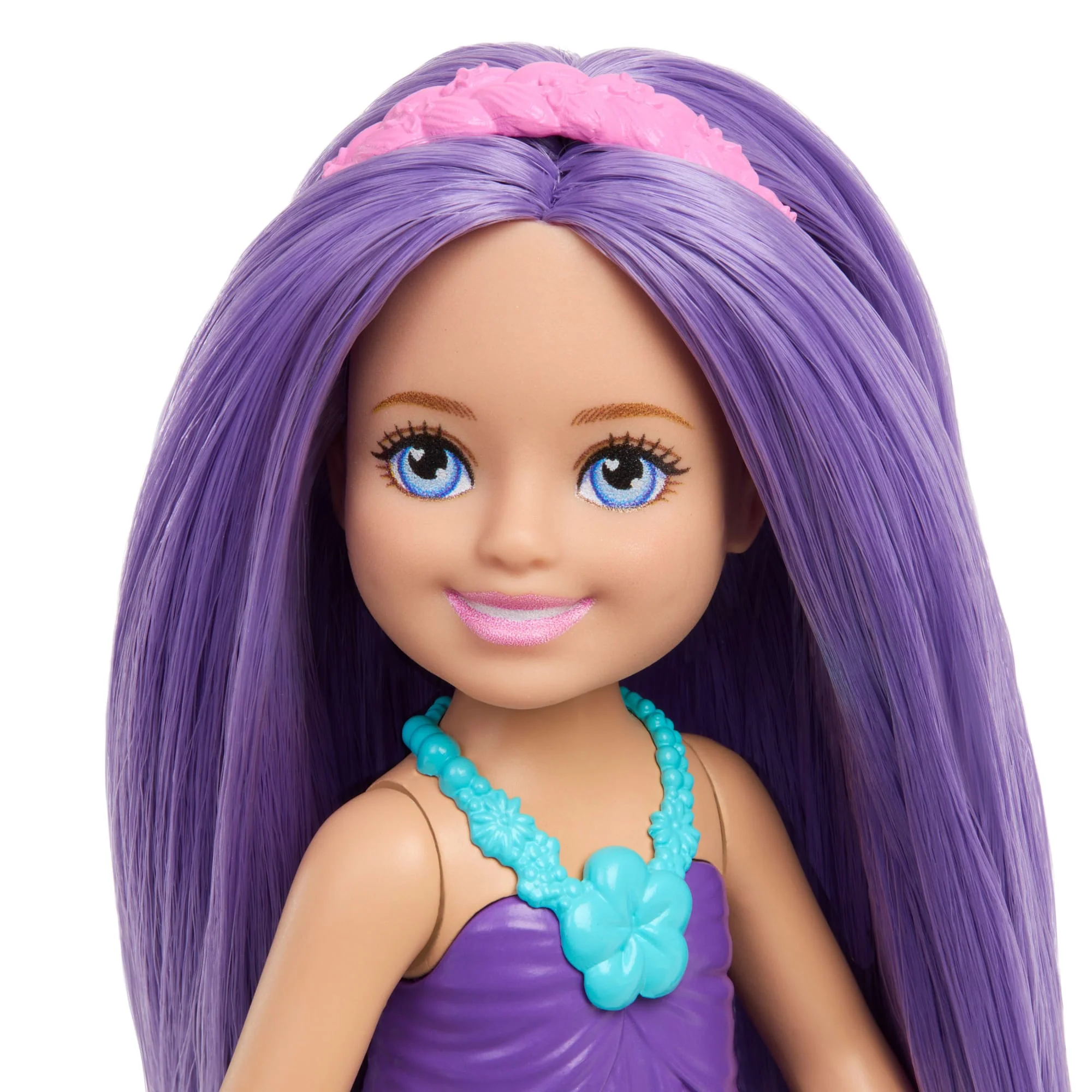 Barbie Chelsea Royal Small Doll With Purple Hair, Removable Skirt, Shoes & Hair Accessory, 6-Inch Toy - Image 2