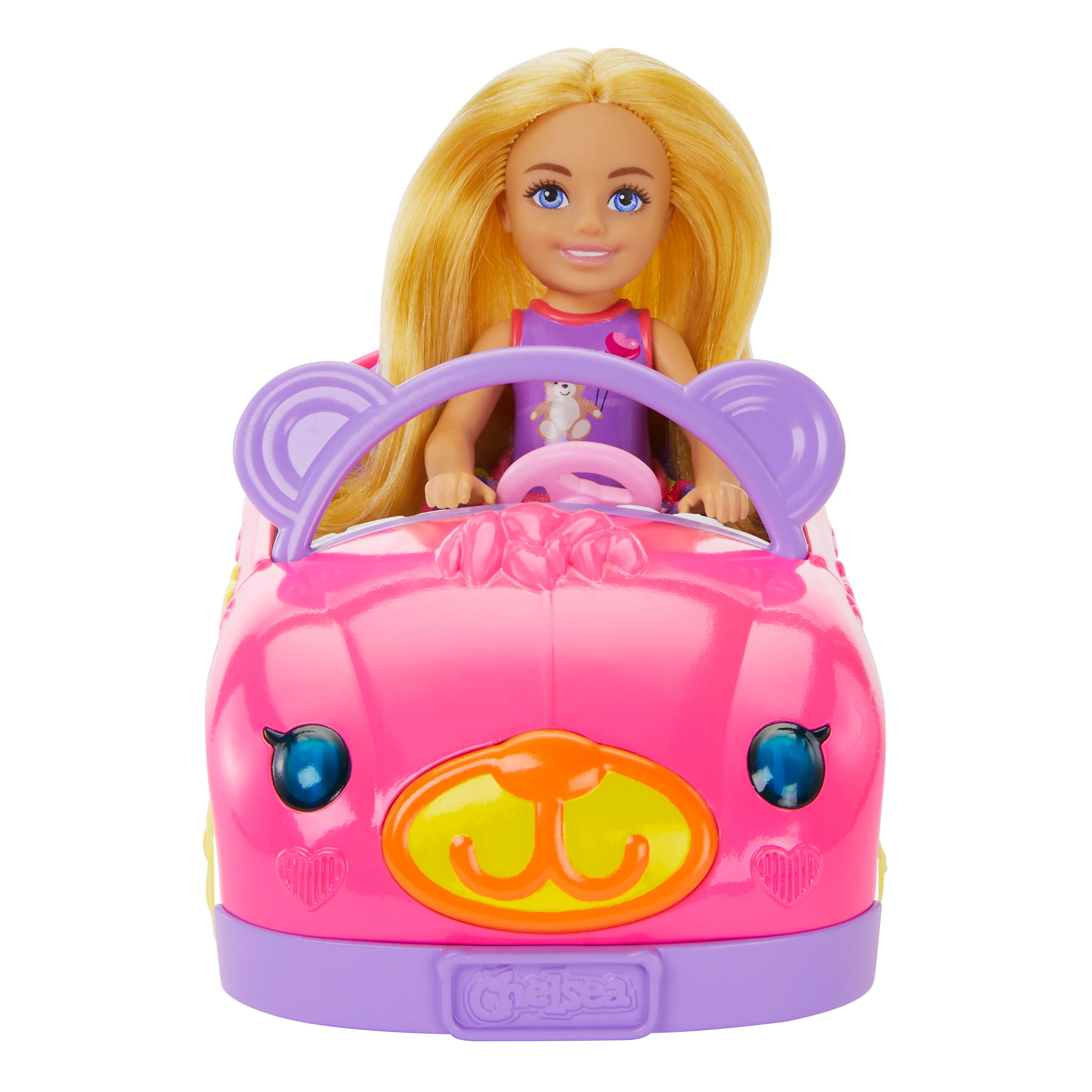 Barbie Chelsea Vehicle Set With Blonde Small Doll, Toy Car & Teddy Bear Accessory - Image 5