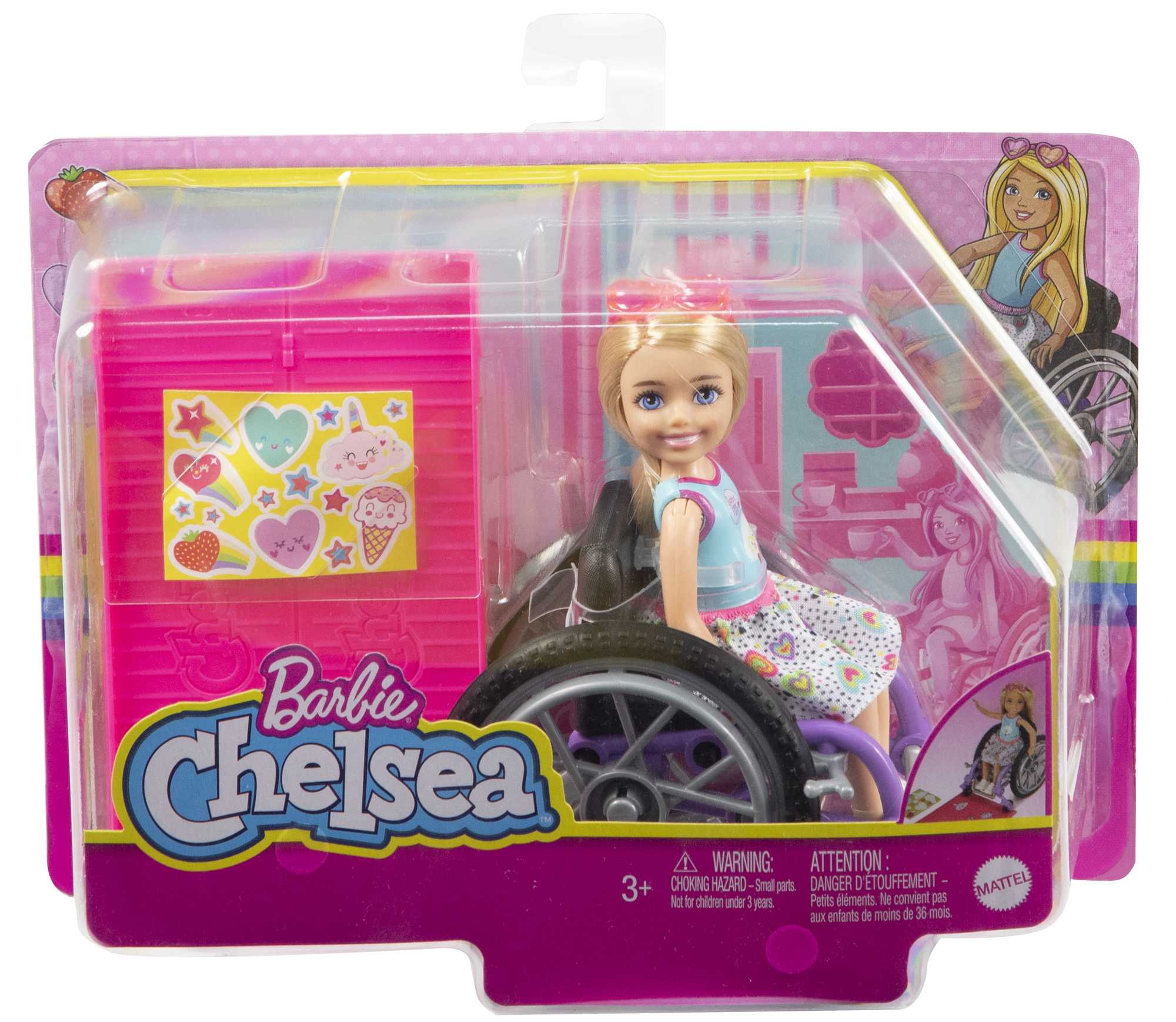 Barbie Chelsea Doll (Blonde) & Wheelchair, Toy For 3 Year Olds & Up - Image 6