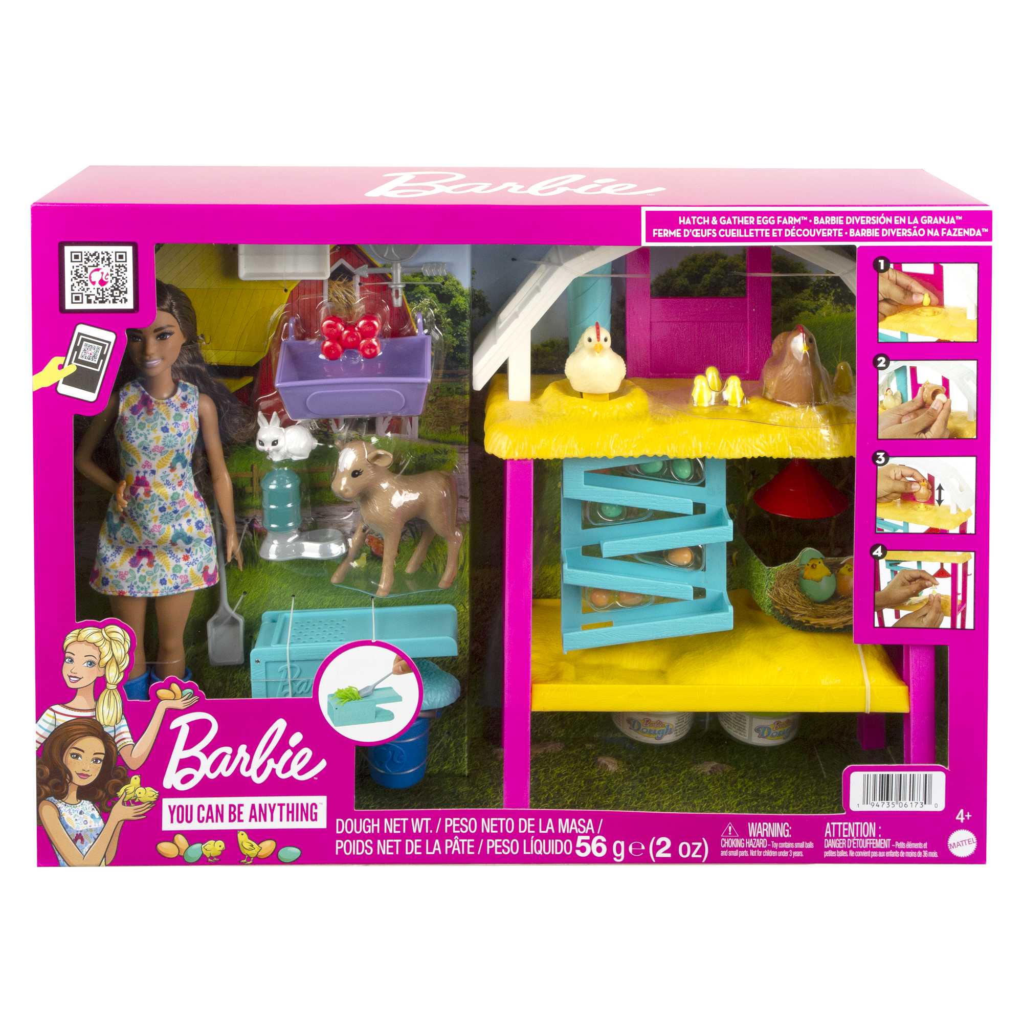 Barbie Coffret Barbie à La Ferme, Poupée Barbie Brune - Image 6
