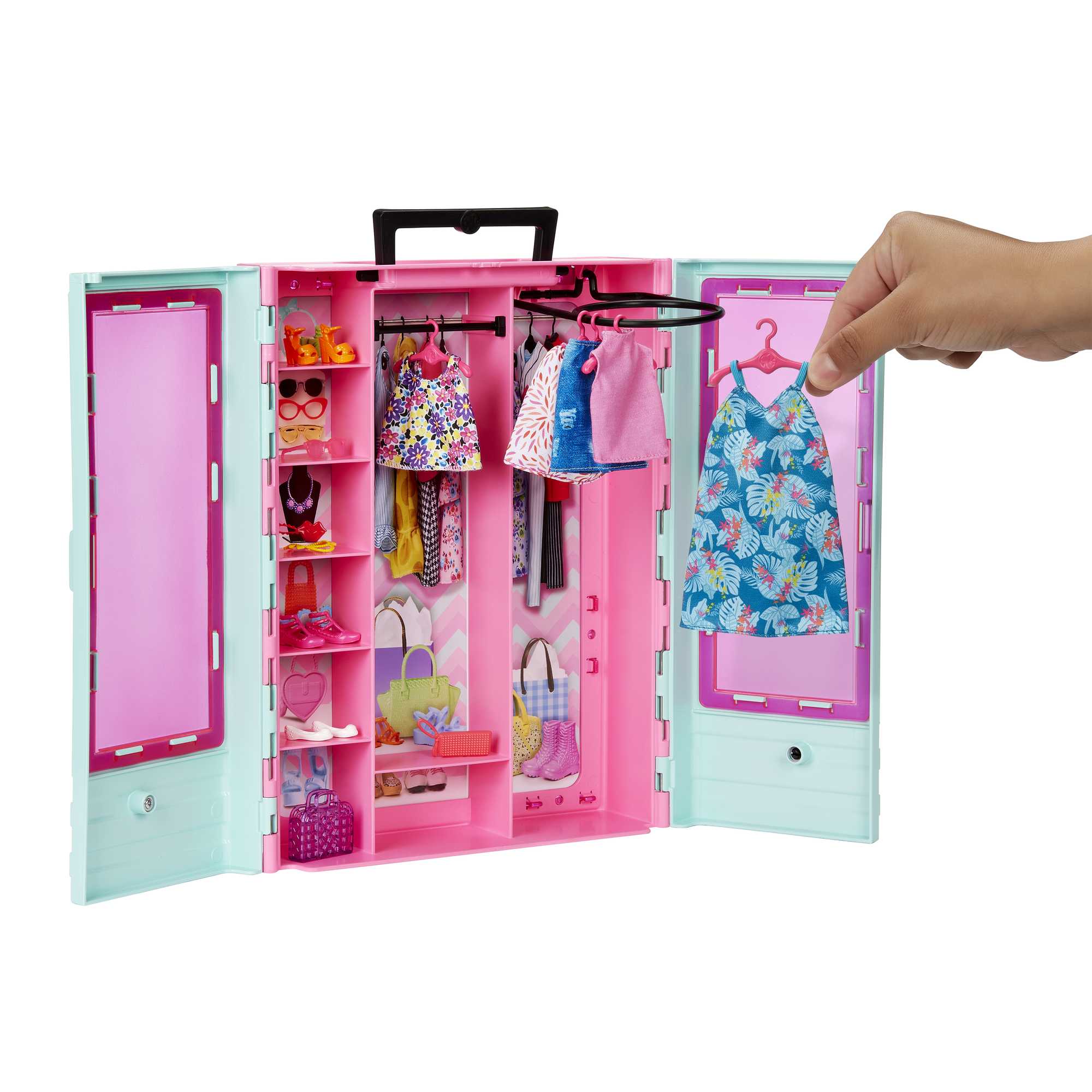 Barbie Coffret de Jeu Armoire Mode, 3 Tenues, Accessoires, 3-8 Ans - Image 2