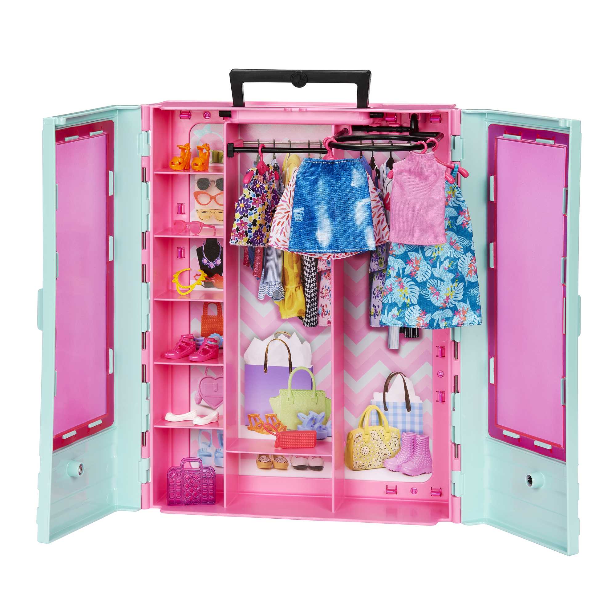 Barbie Coffret de Jeu Armoire Mode, 3 Tenues, Accessoires, 3-8 Ans - Image 4