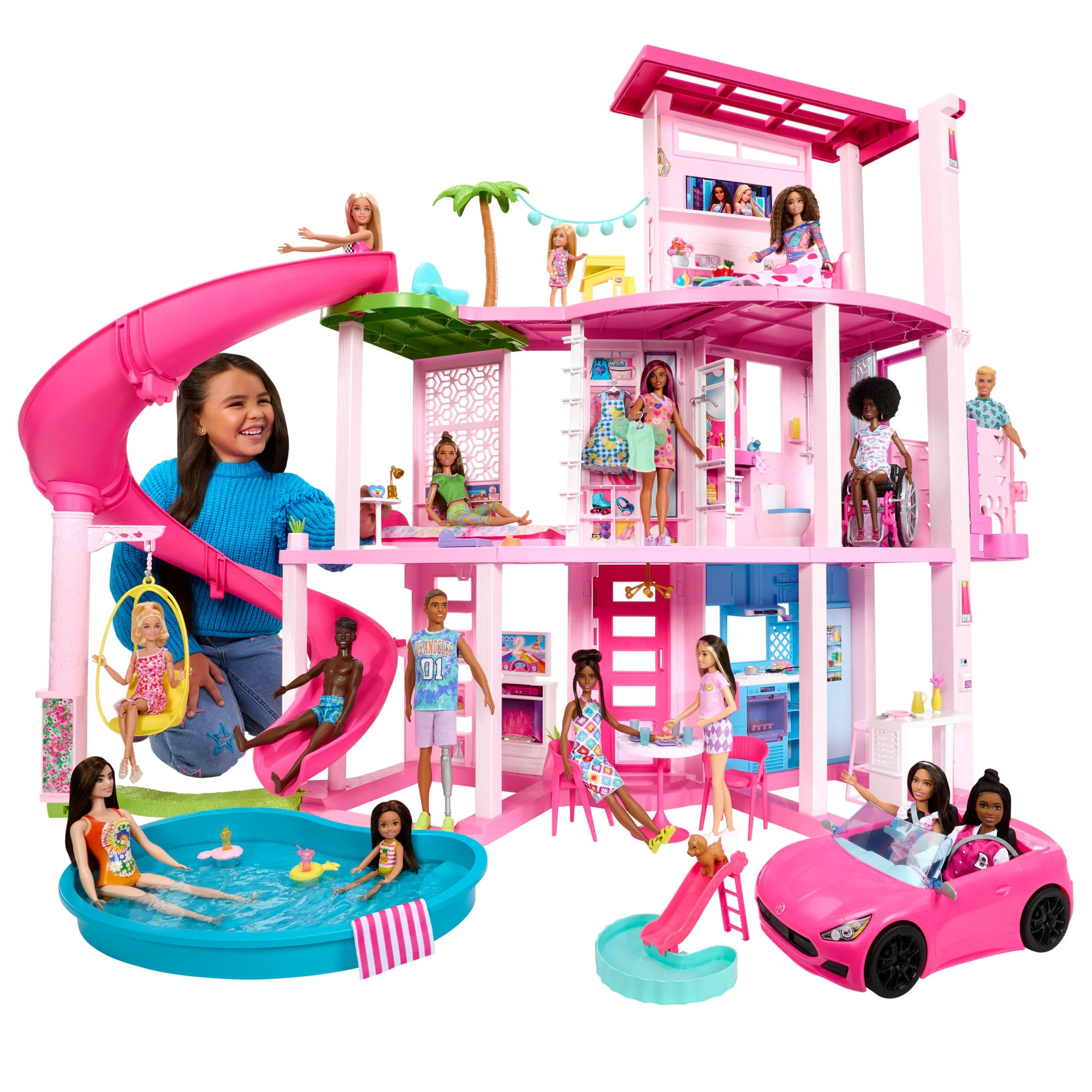 Barbie® Coffret de Jeu Maison de Rêve, 3 Étages, 75+ Éléments - Image 2