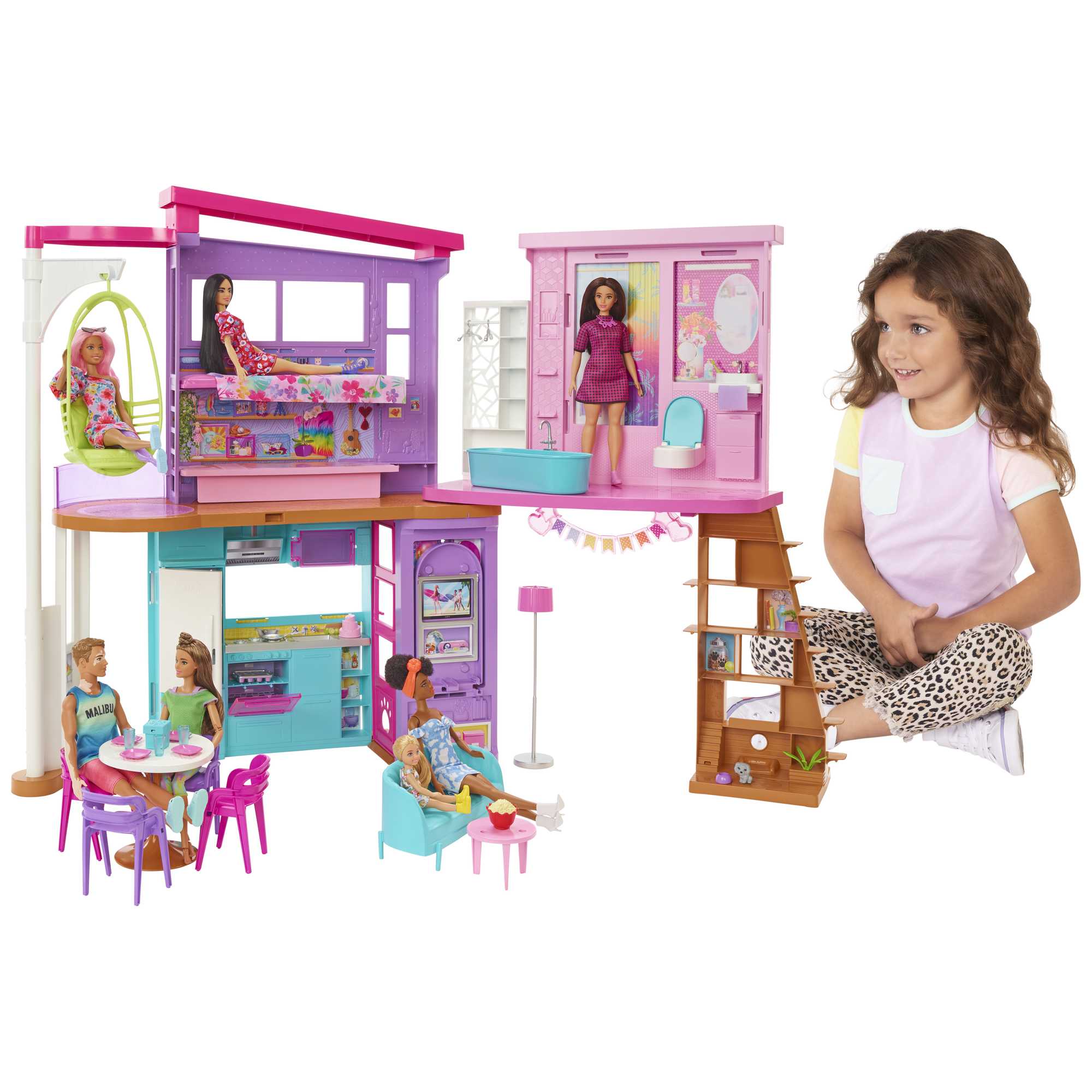 Barbie®  Coffret de Jeu  Maison de Vacances  30+ Éléments, 3+ Ans - Image 2