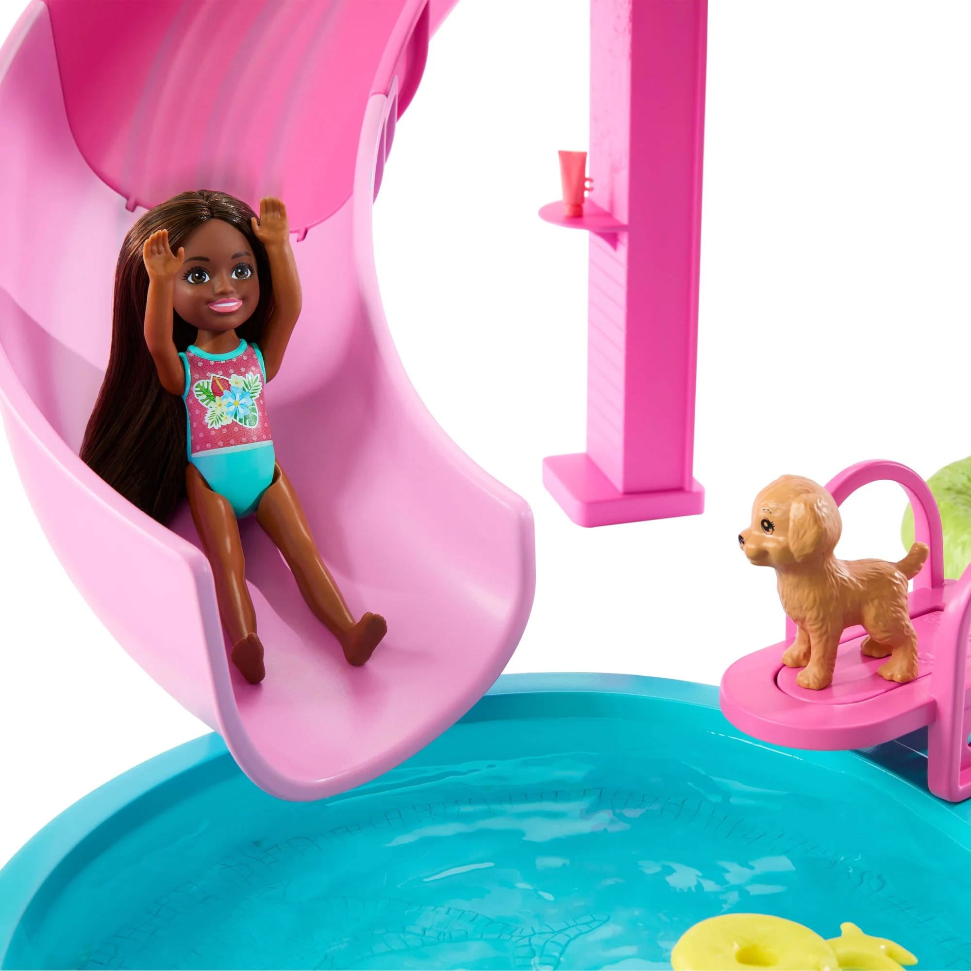Barbie-Coffret Piscine de Rêve-Toboggan, Jacuzzi, + de 20Accessoires - Image 5