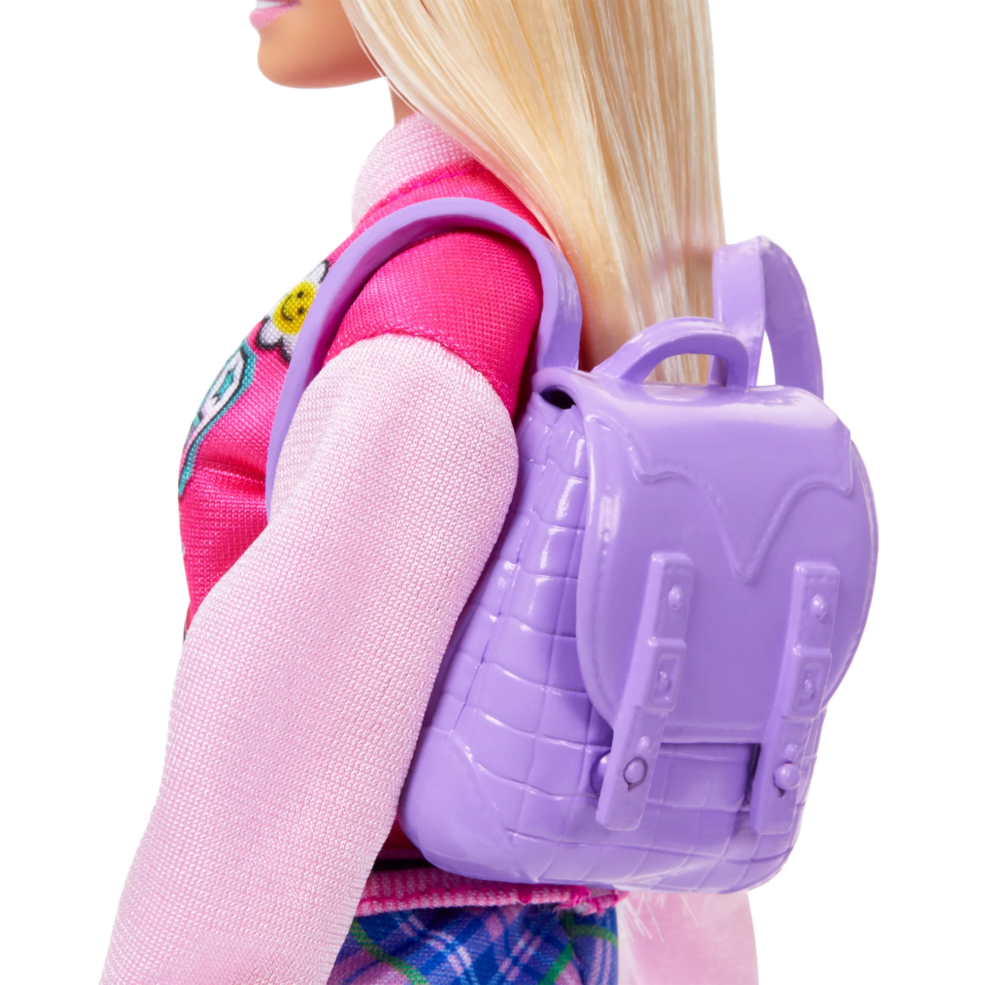 Barbie-J’Aime L’École-Coffret Poupée Blonde en Tenue et 7Accessoires - Image 3