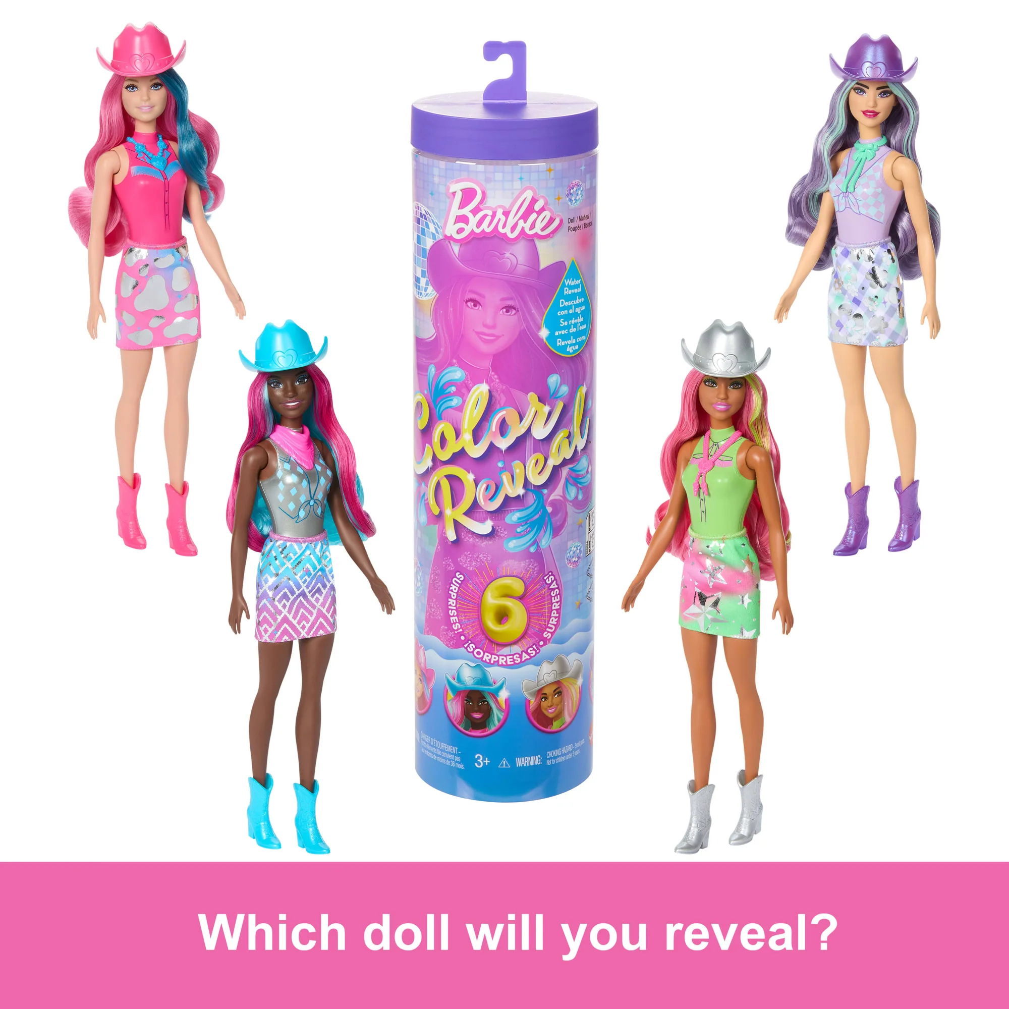 Barbie Color Reveal Disco Star Series Fashion Doll & Accessories With 6 Surprises - Image 3
