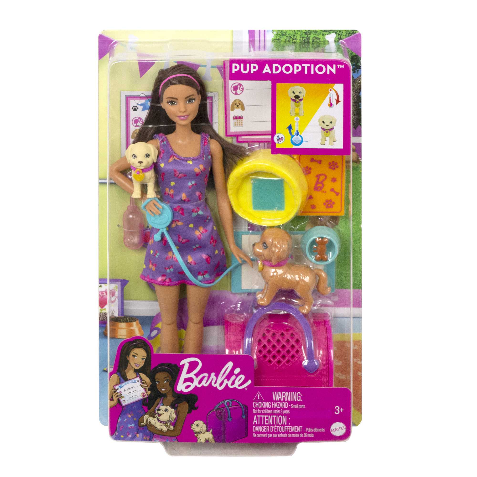 Barbie Conjunto de Brinquedo Adota um Cachorrinho Vestido Roxo - Image 6