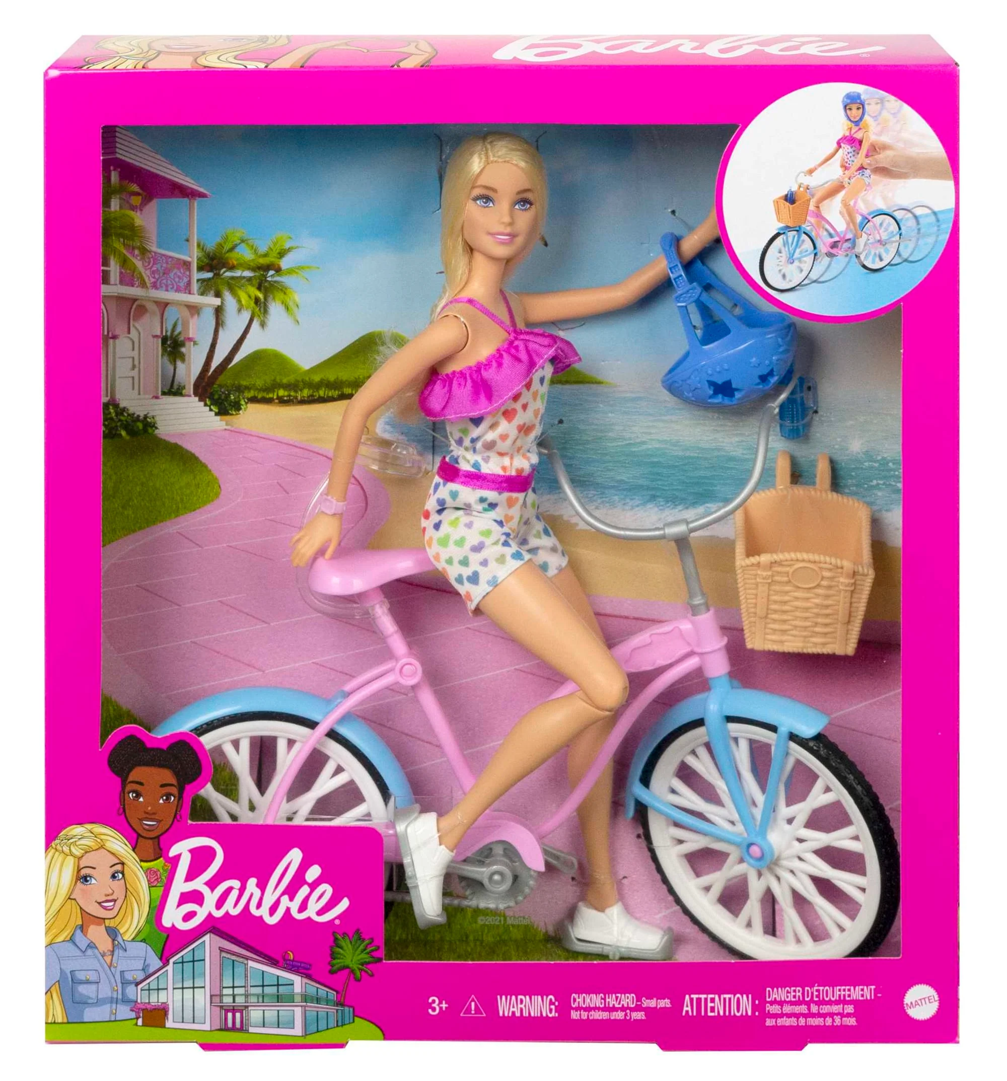 Barbie Conjunto de Brinquedo Bicicleta com Boneca - Image 6