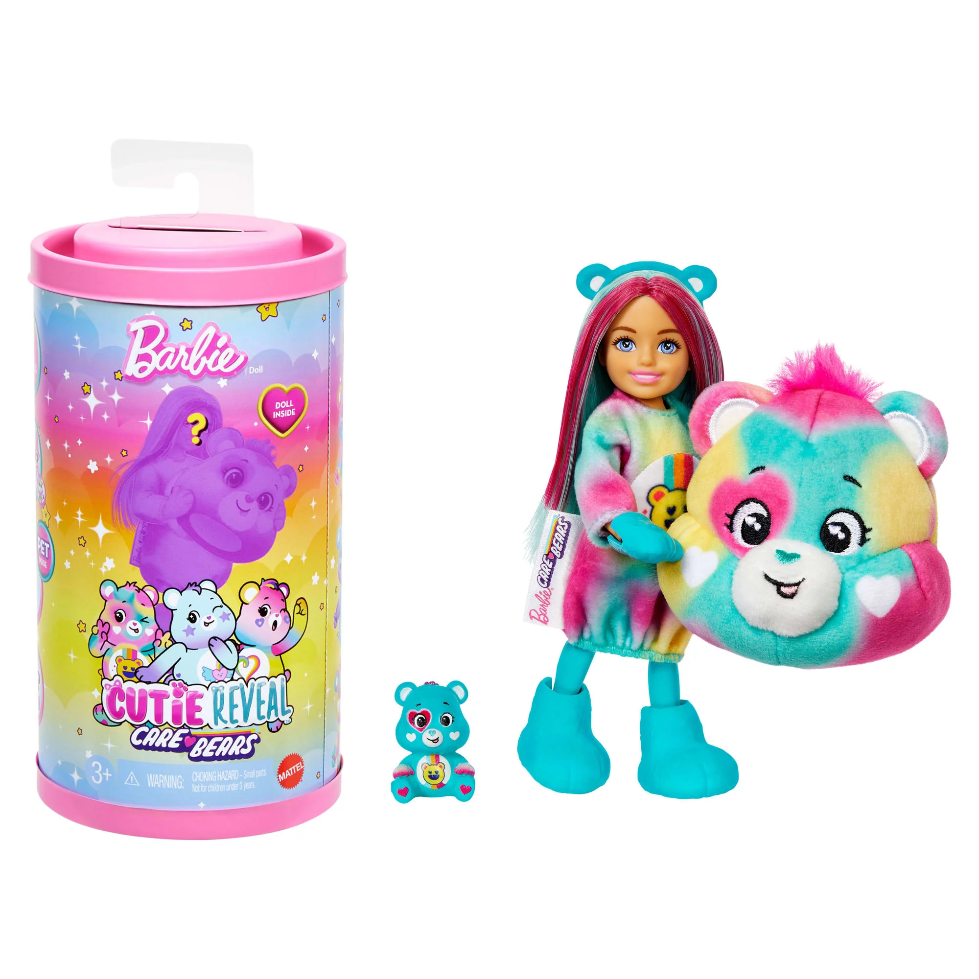 Barbie Cutie Reveal Care Bears Chelsea Small Dolls & Accessories, Series 2 - Image 6
