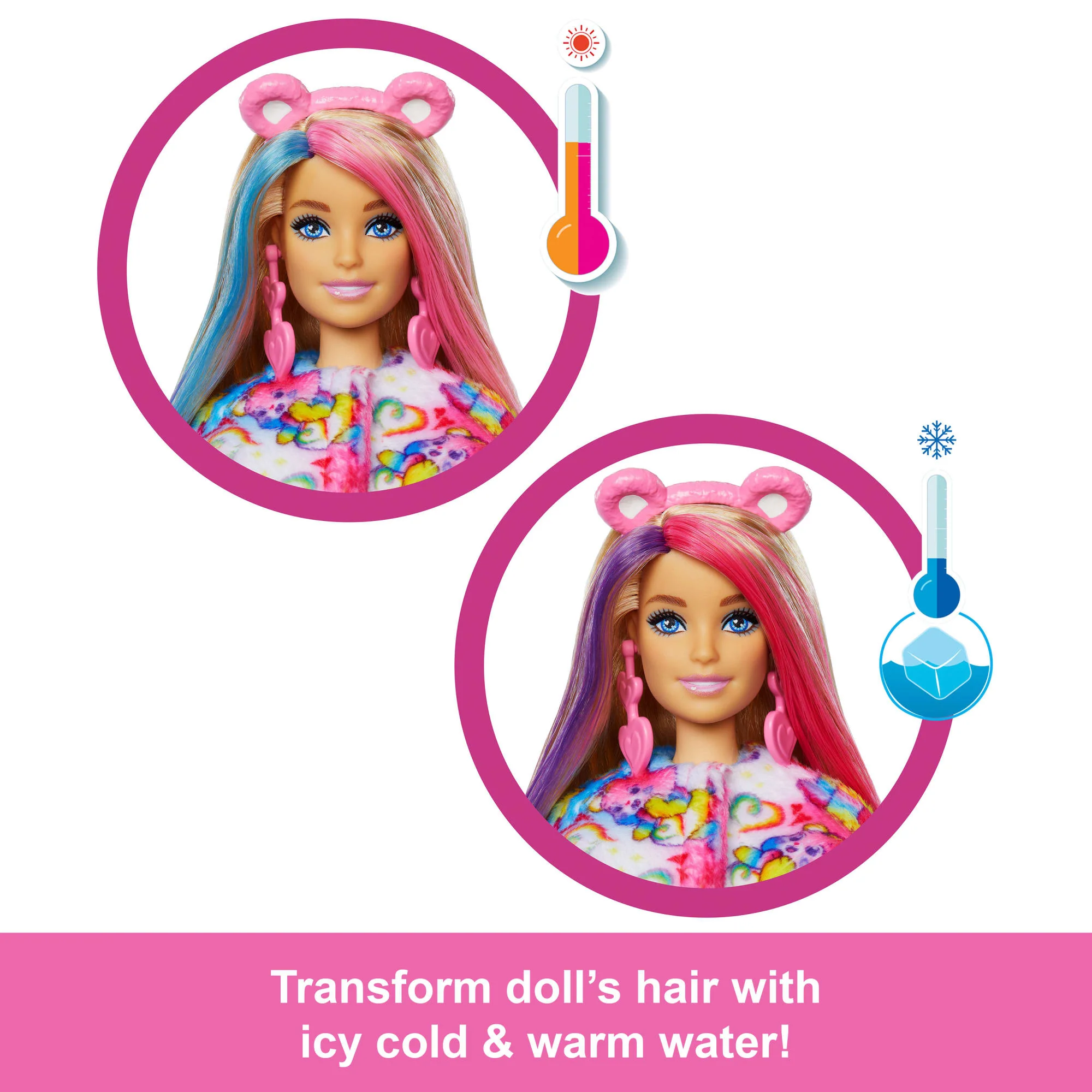 Barbie Cutie Reveal Care Bears Doll & Accessories, Series 2 Togetherness Bear With 10 Surprises - Image 3