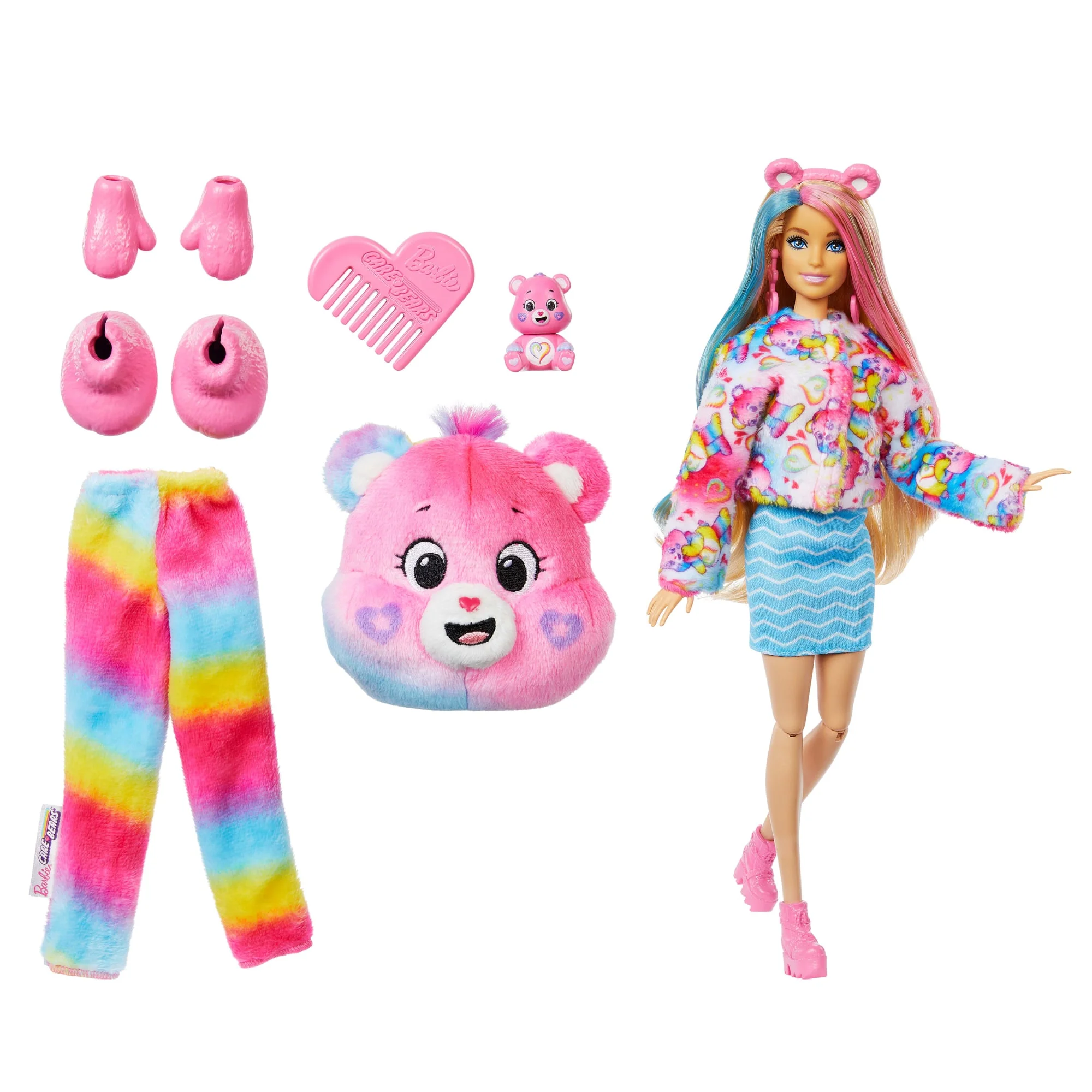 Barbie Cutie Reveal Care Bears Doll & Accessories, Series 2 Togetherness Bear With 10 Surprises - Image 5