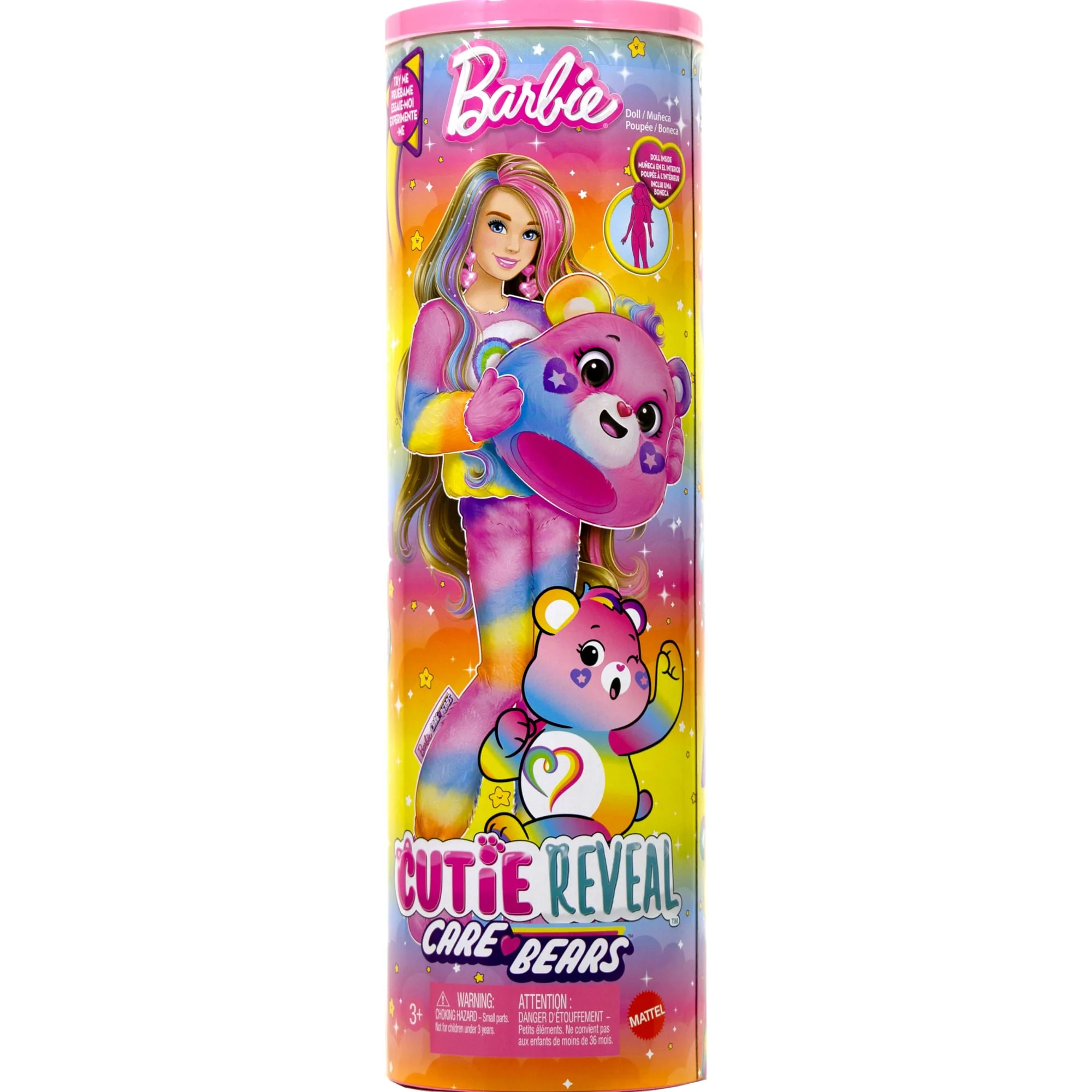Barbie Cutie Reveal Care Bears Doll & Accessories, Series 2 Togetherness Bear With 10 Surprises - Image 6