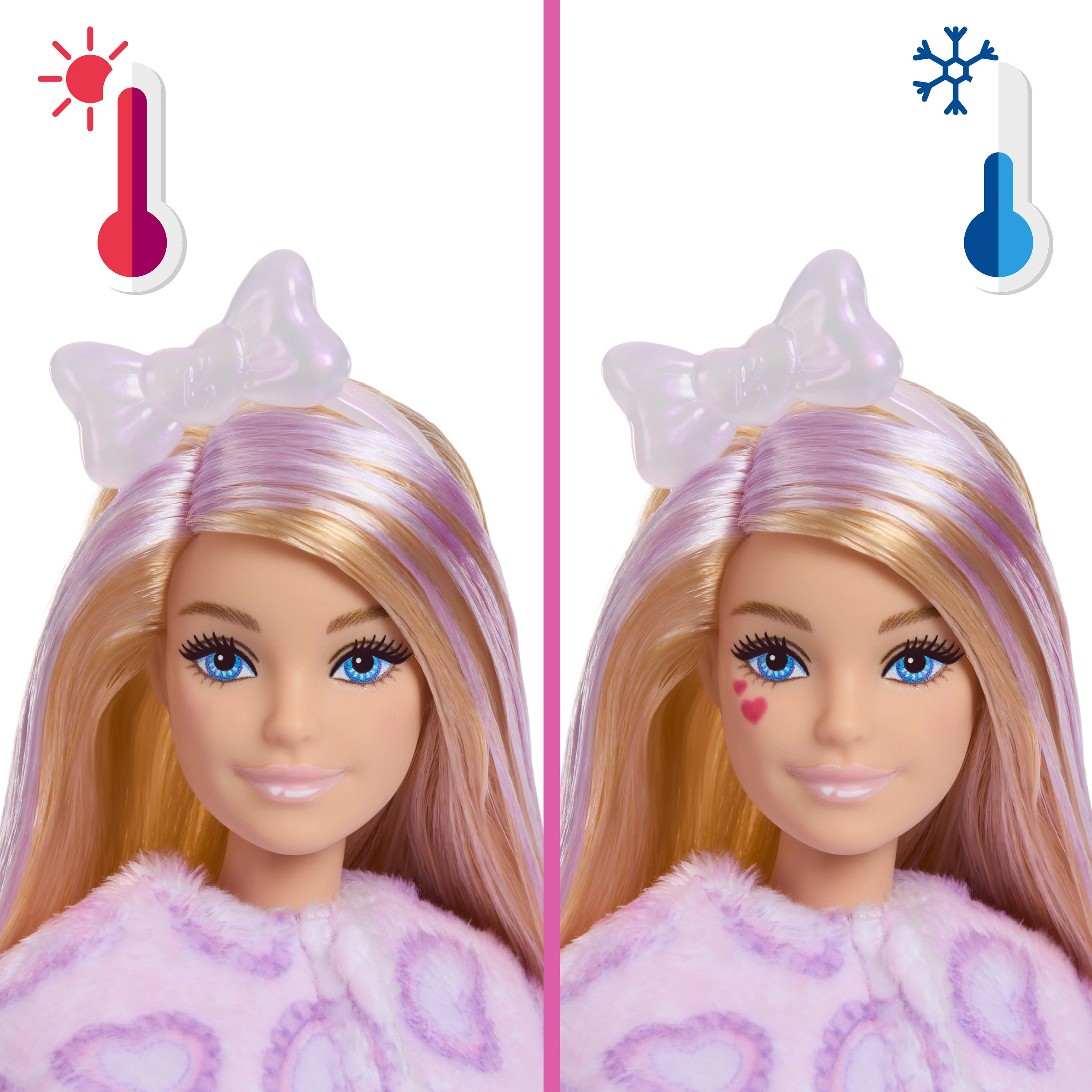 Barbie Cutie Reveal Muñeca barbie cuties reveal lazos dulces morado - Image 3