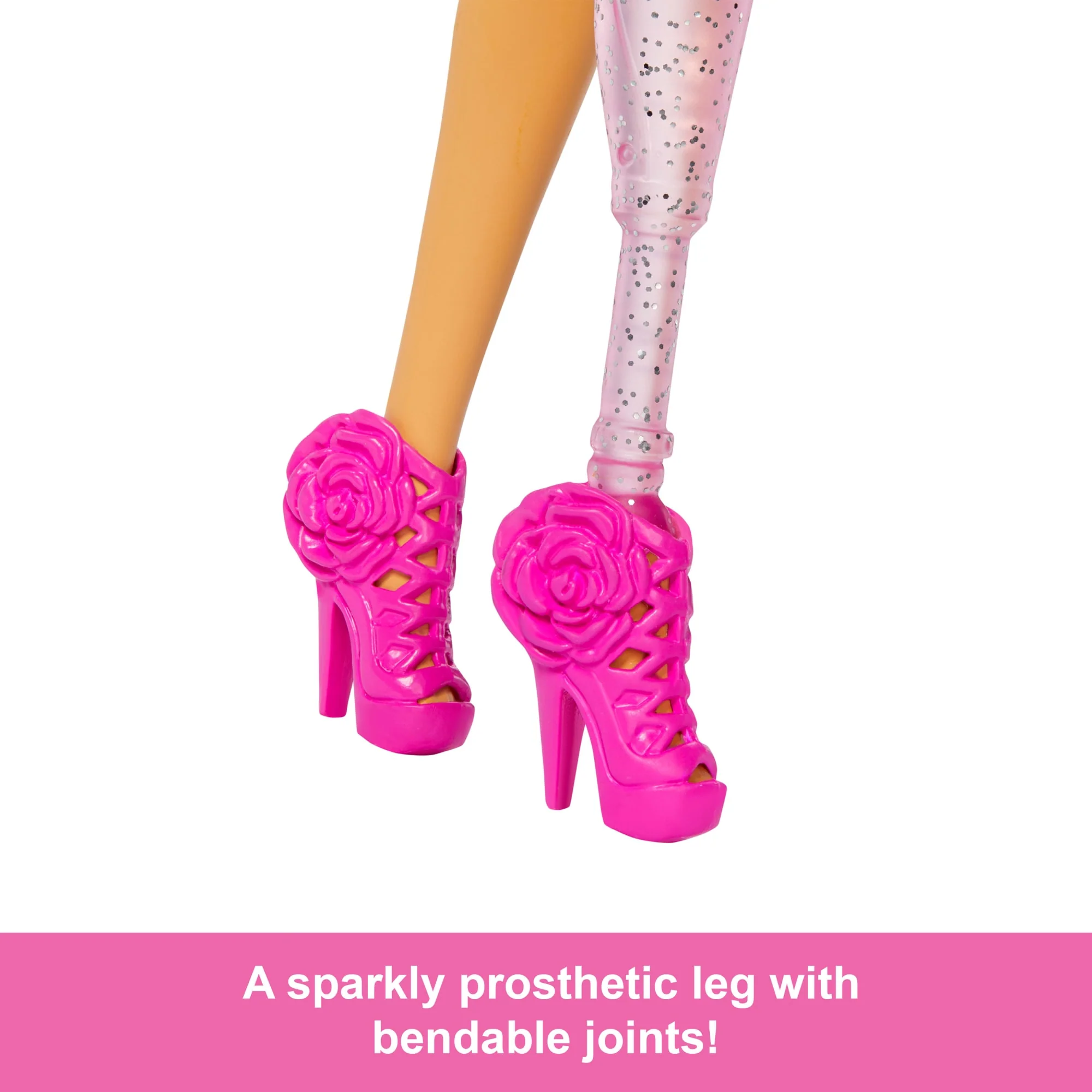Barbie Deluxe Style #2 Doll in Pink Barbiecore Top And Skirt Set, Black Hair & Prosthetic Leg - Image 3