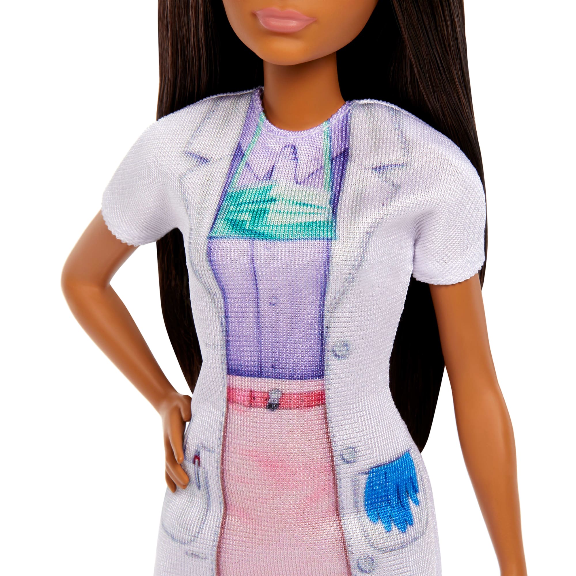 Barbie Dentist Doll With Brunette Fashion Doll, 1 Kid Doll, Medical Doctor Furniture & Accessories - Image 4