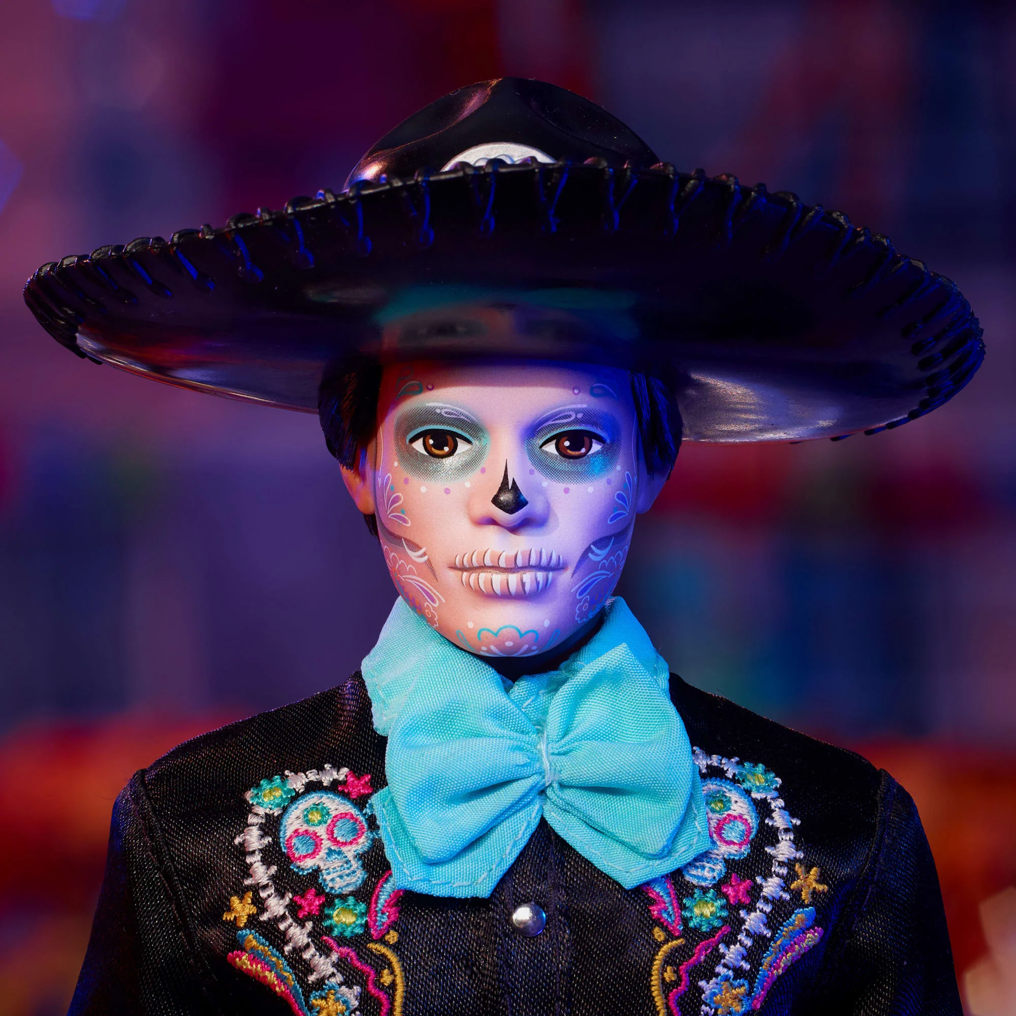 Barbie Signature Día De Muertos 2024 Collectible Ken Doll in Black Suit With Hat - Image 3