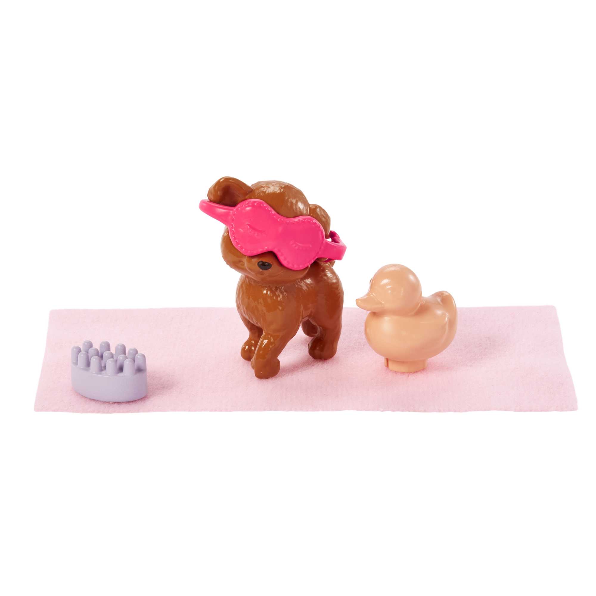 Barbie Self-Care Spa Day Possible Doll in Bathrobe With Puppy And Accessories - Image 4