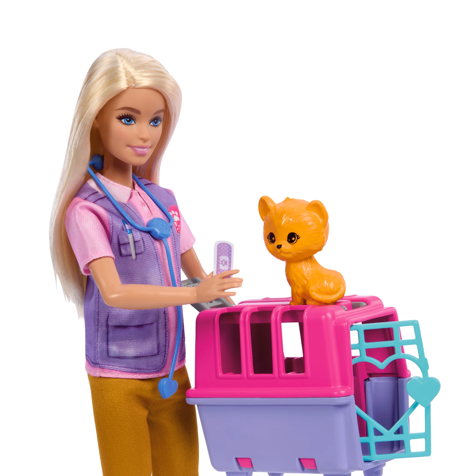 Barbie Animal Rescue & Recovery Playset With Blonde Doll, 2 Animal Figures & Accessories - Image 2