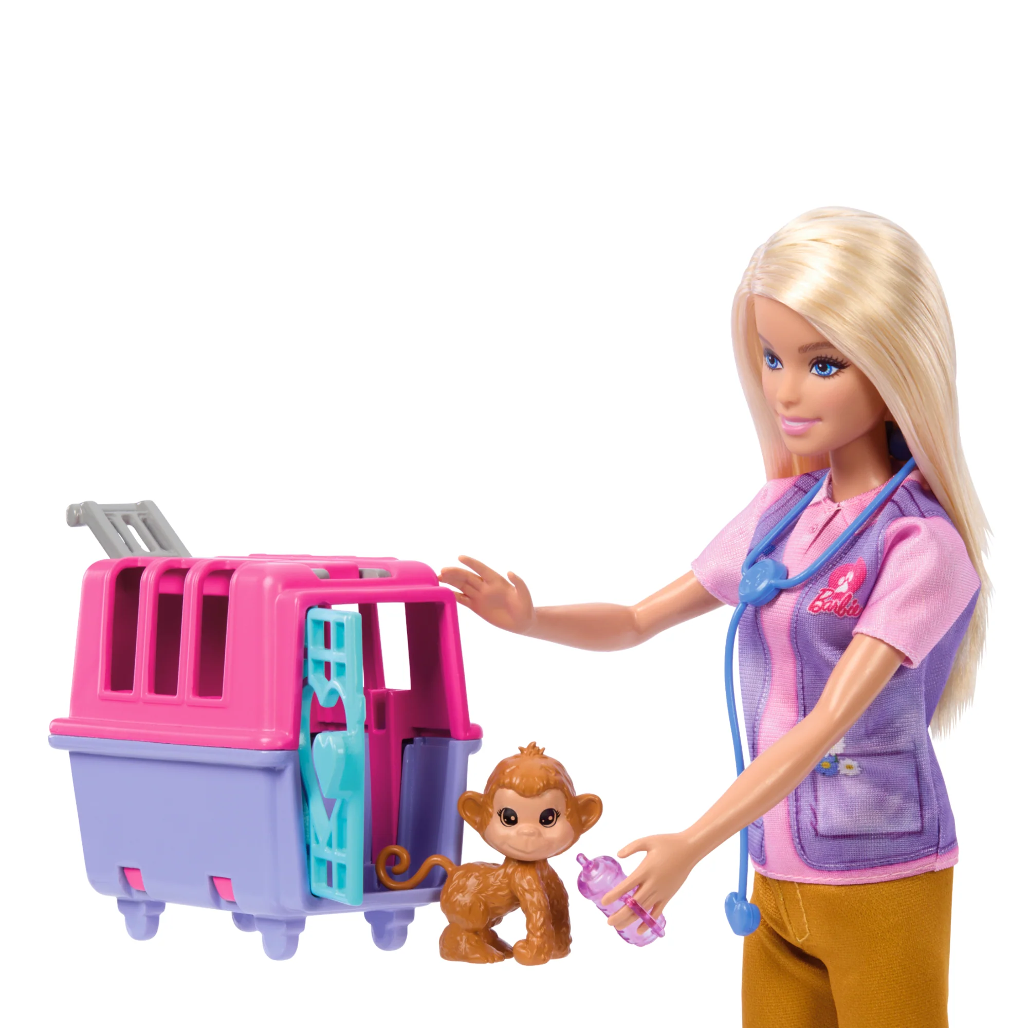 Barbie Animal Rescue & Recovery Playset With Blonde Doll, 2 Animal Figures & Accessories - Image 3