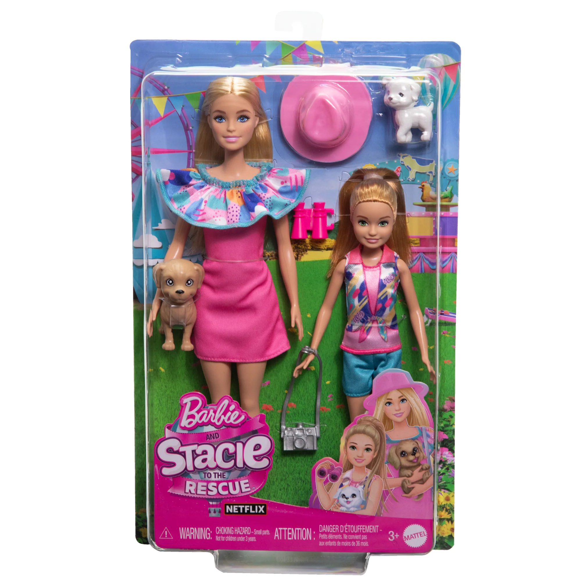 Barbie & Stacie Sister Doll Set With 2 Pet Dogs & Accessories - Image 6