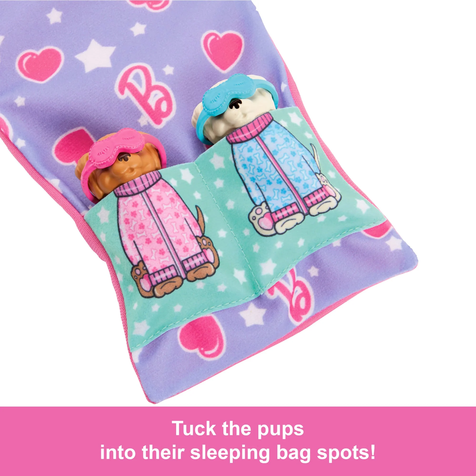 Barbie Doll & Puppy Slumber Party Playset With 2 Toy Dog Figures & 10+ Accessories, Color-Change - Image 3