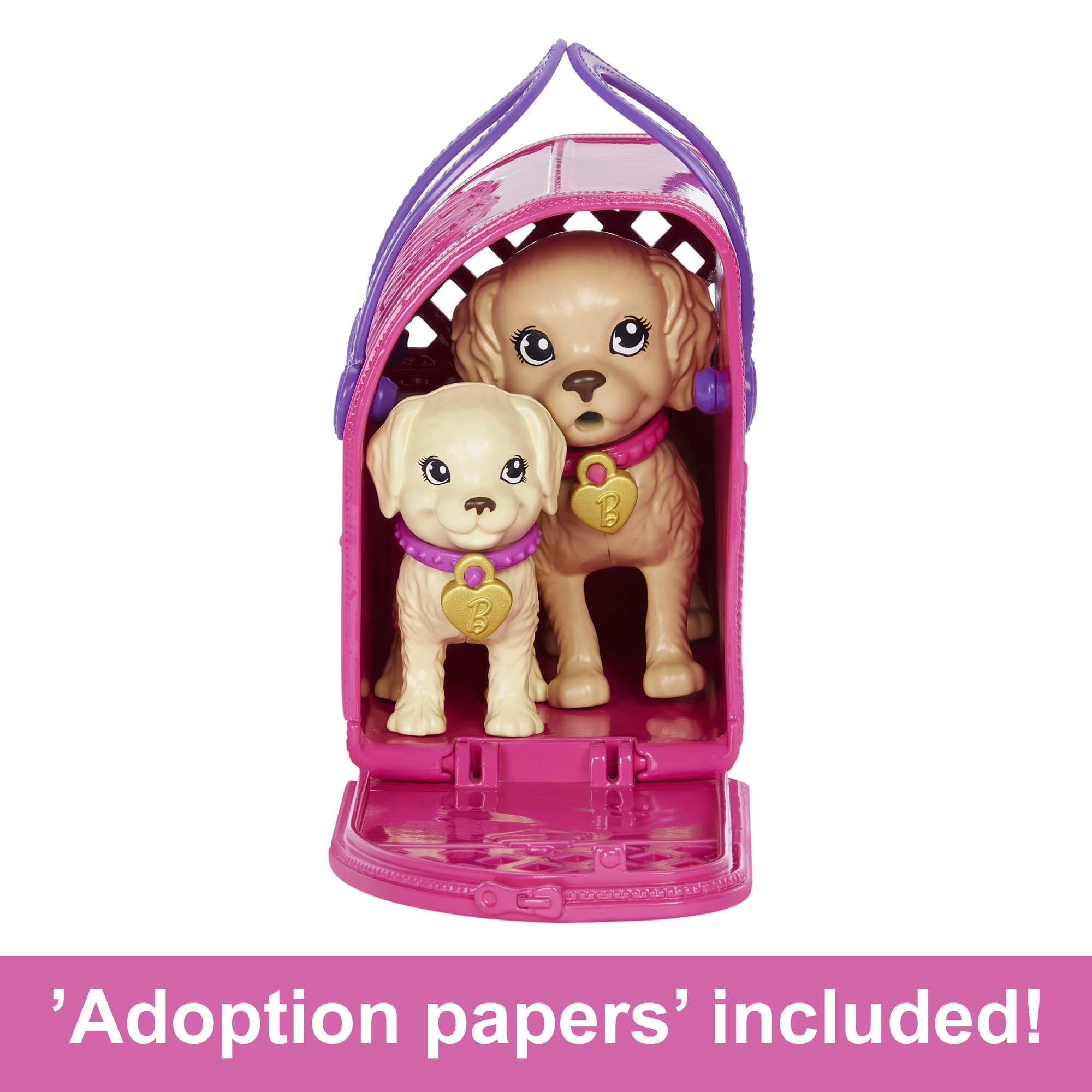 Barbie Doll And Accessories Pup Adoption Playset With Doll, 2 Puppies And Color-Change - Image 5